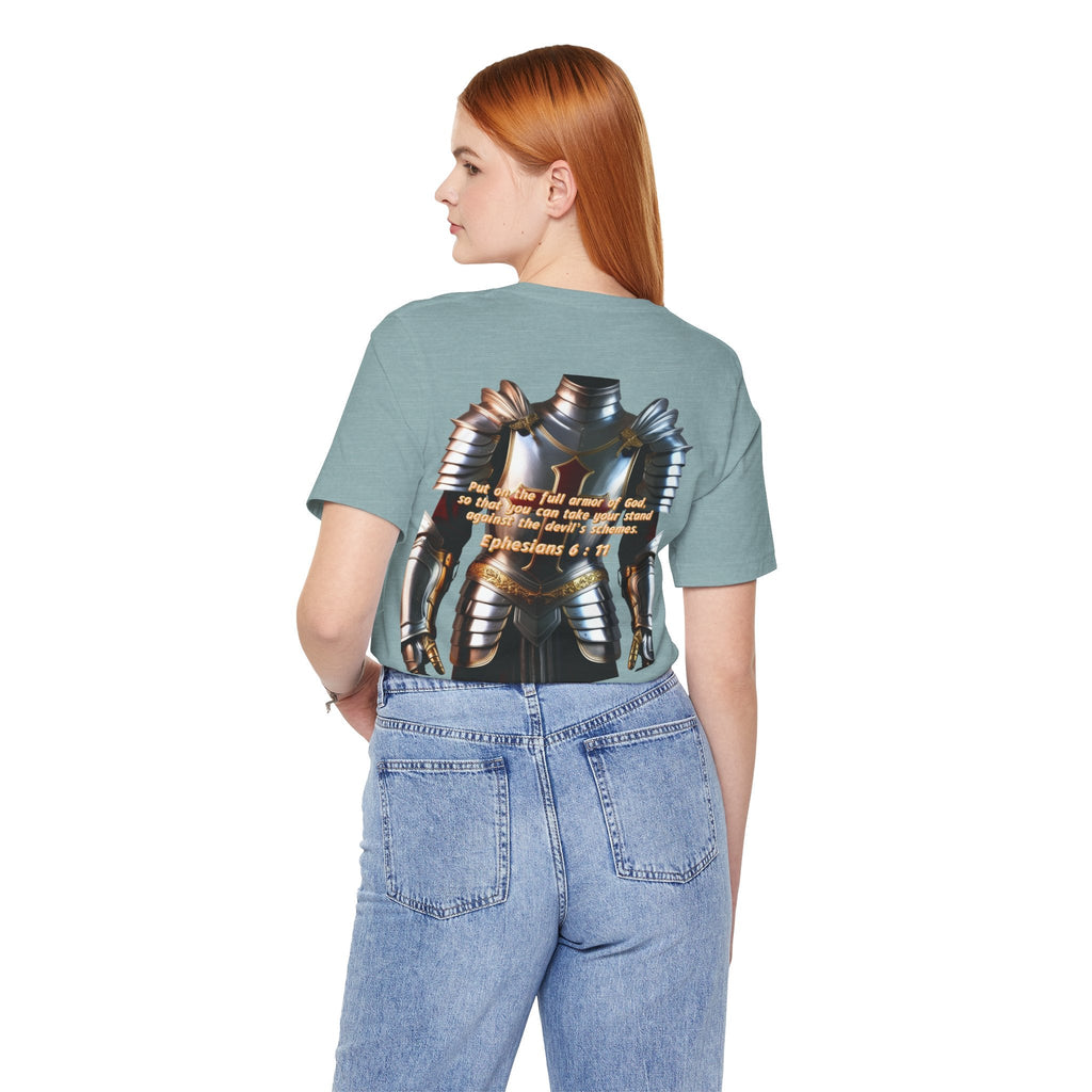 Religious Graphic Armor Of God Design - Unisex Jersey Short Sleeve Tee Printify