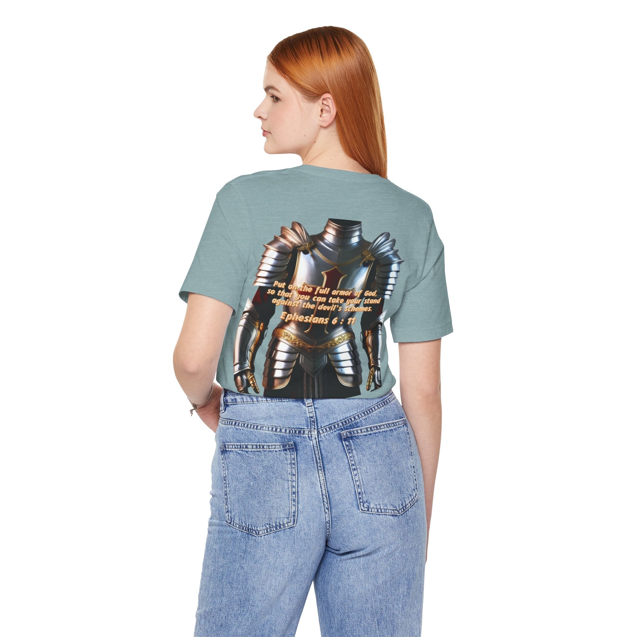 Religious Graphic Armor Of God Design - Unisex Jersey Short Sleeve Tee Printify