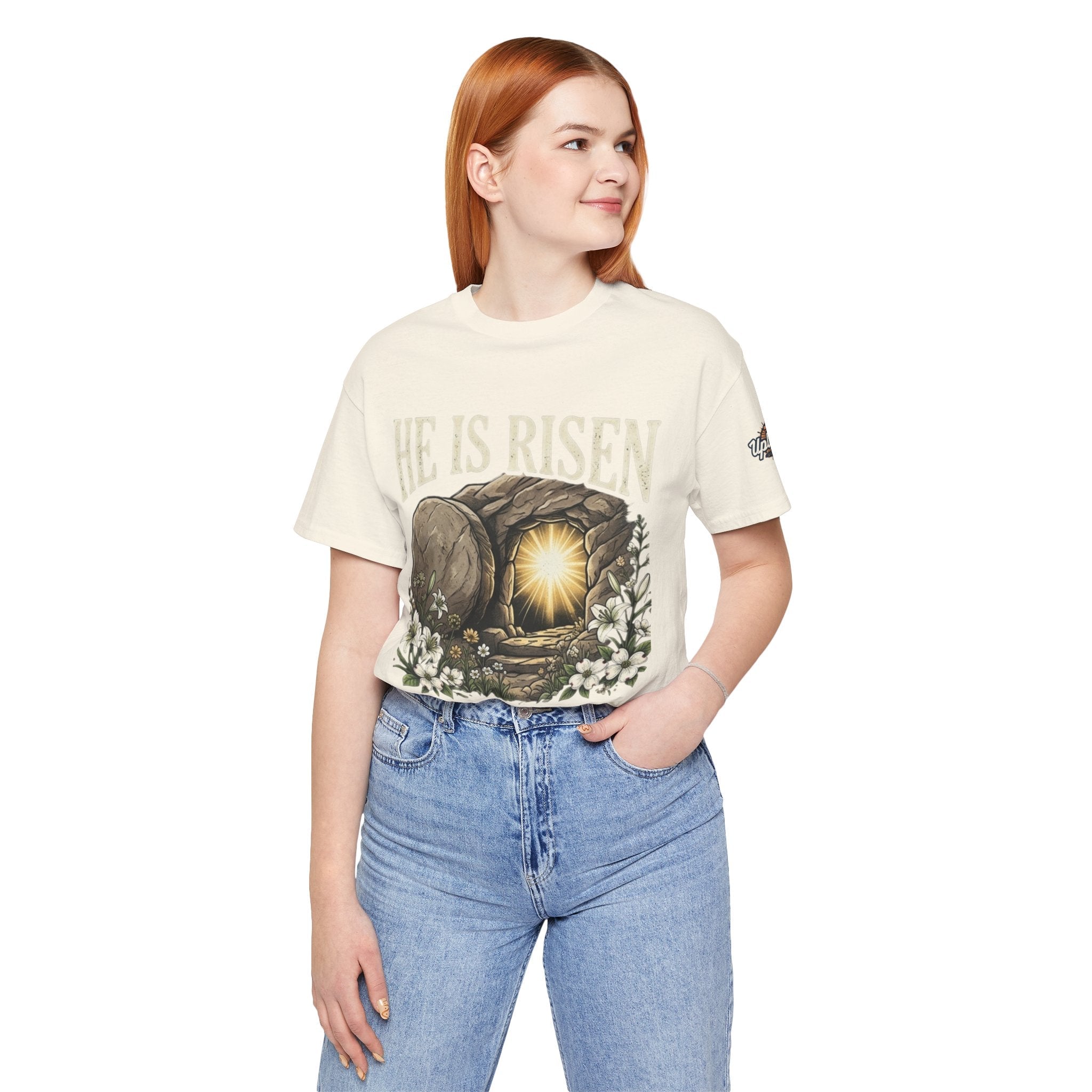 He Is Risen T-Shirt — Jesus Christ Resurrection Easter Tee Printify