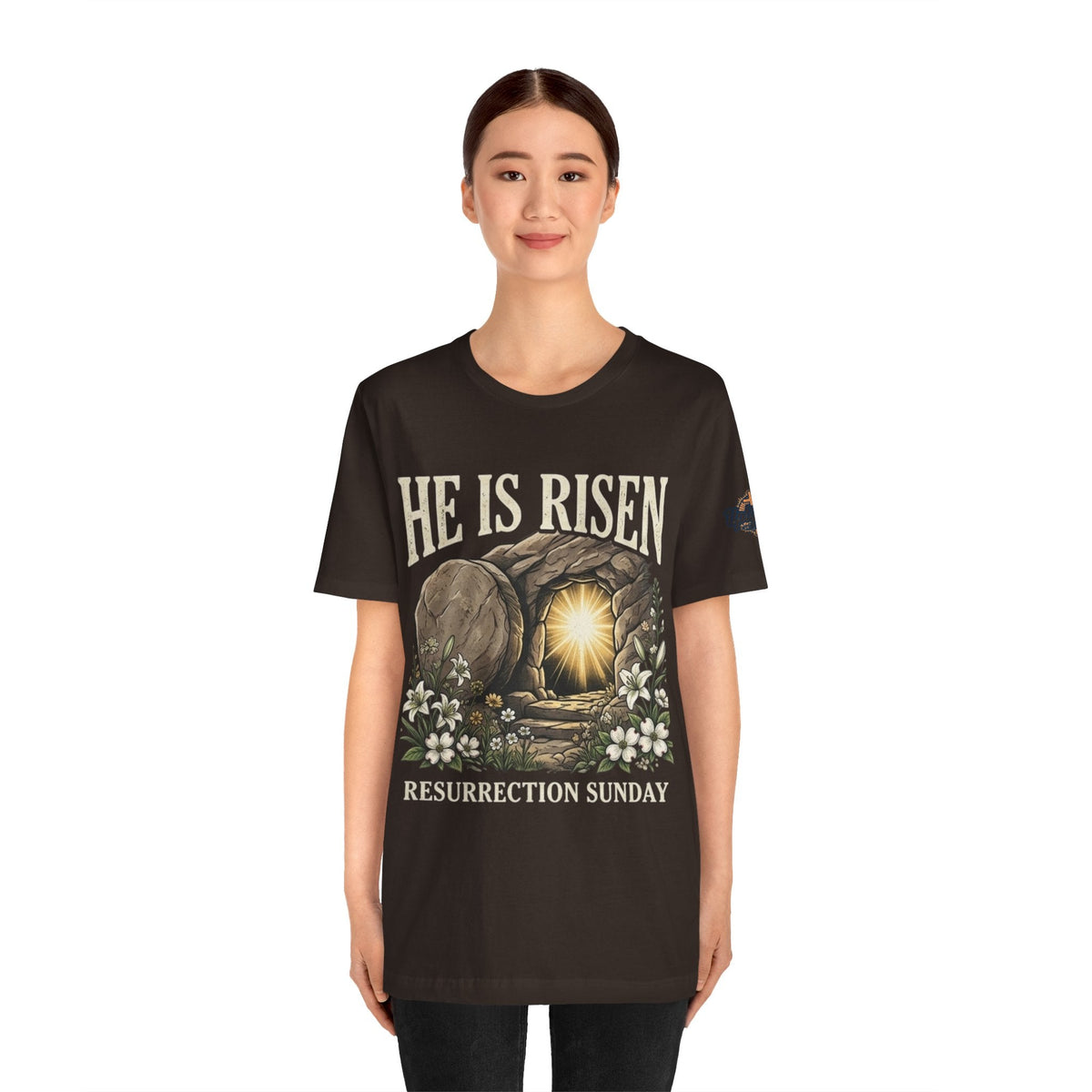 He Is Risen T-Shirt — Jesus Christ Resurrection Easter Tee Printify