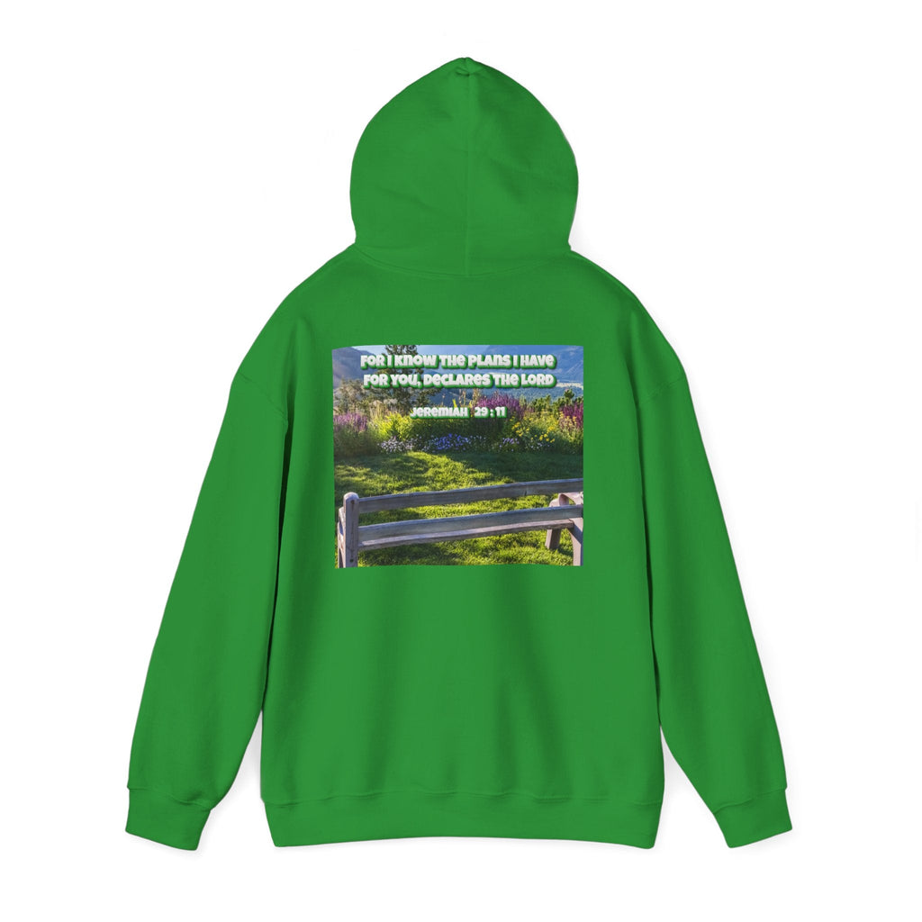 Bible Verse Unisex Heavy Blend™ Hooded Sweatshirt - Jeremiah 29 : 11 Printify
