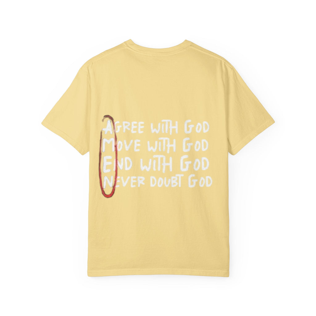 AMEN Acronym T-Shirt – Always Agree with God Move with God End with God Never Doubt God Christian Tee for Unwavering Faith Printify