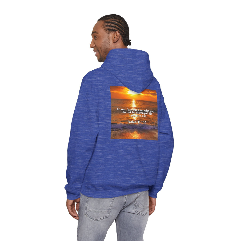 Bible Verse Unisex Heavy Blend™ Hooded Sweatshirt - Isaiah 41 : 10 Printify