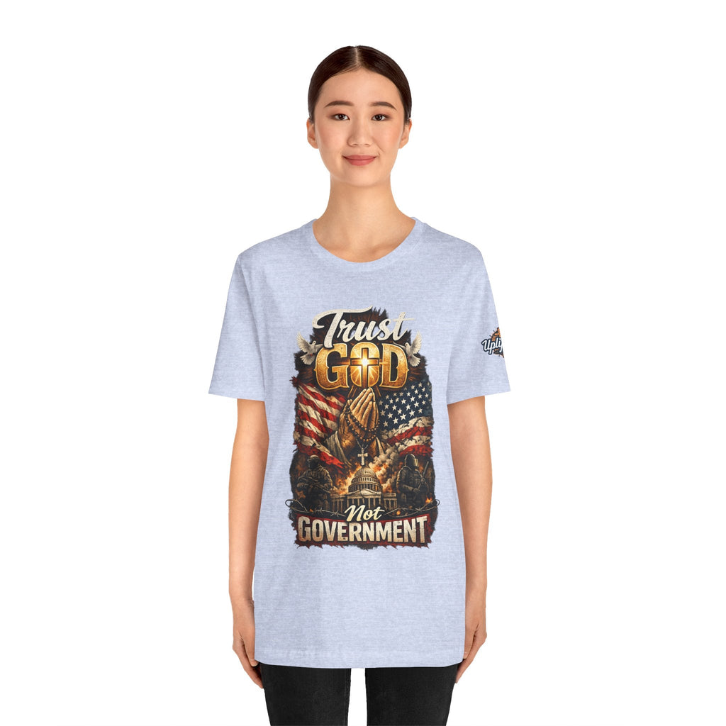 Trust God Not Government T-Shirt — Vintage Patriotic Christian Tee Printify