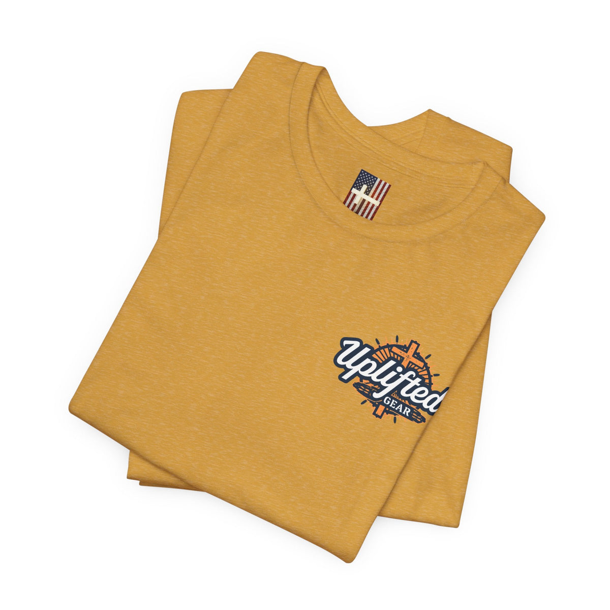 MAGA Gold Letter T-Shirt — "Make America Great Again" Printify