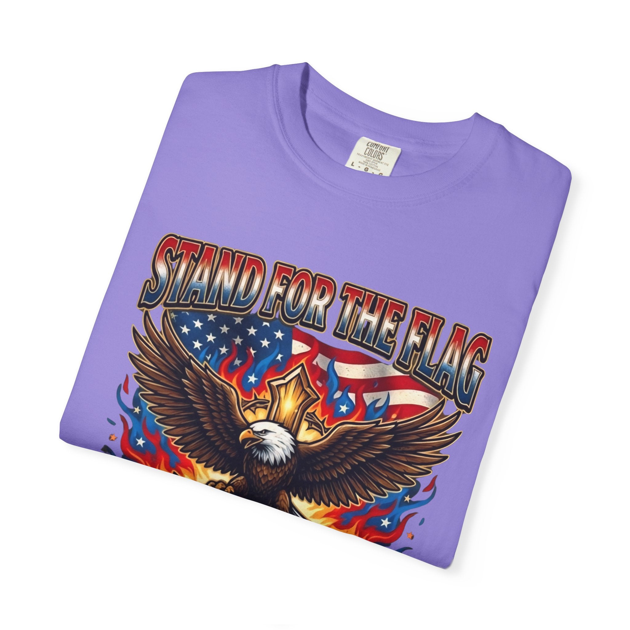 Stand for the Flag Kneel for the Cross T-shirt | Patriotic Eagle T-shirt Printify