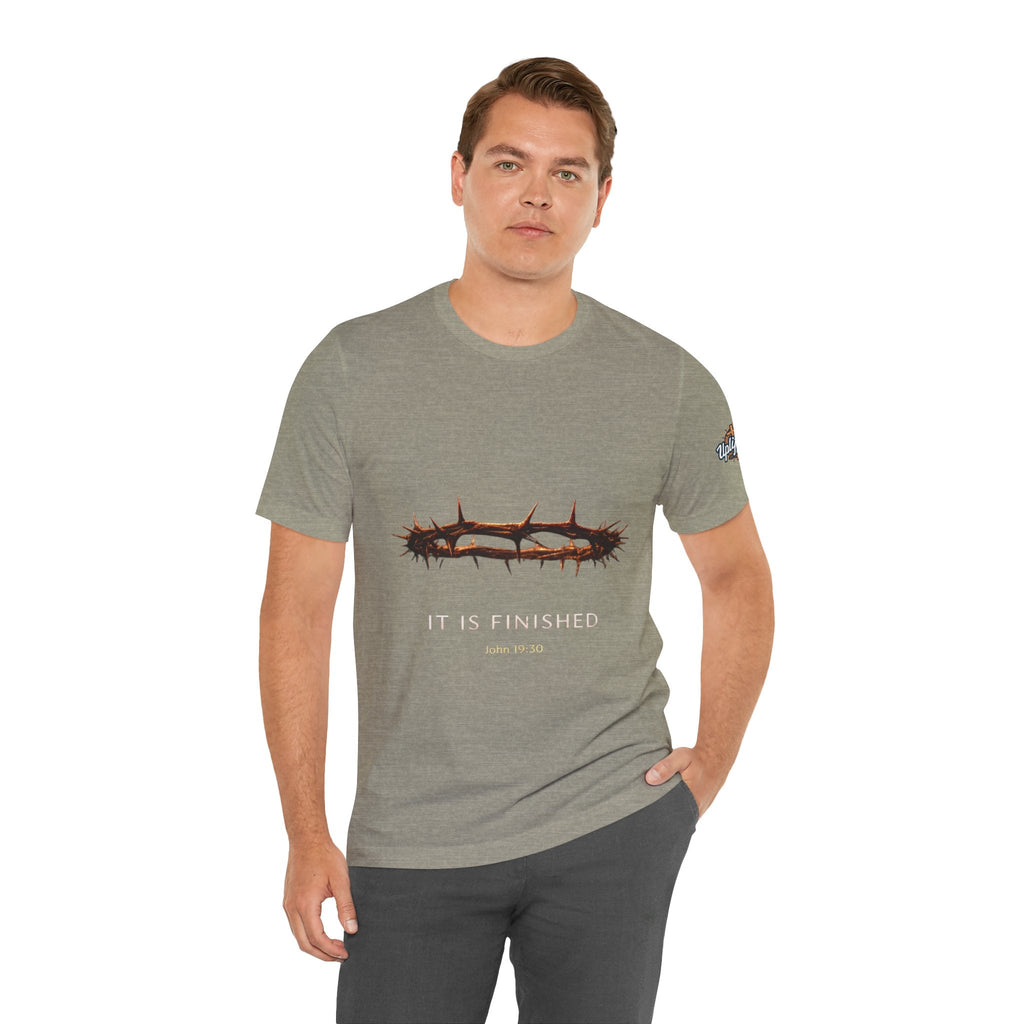 It Is Finished Crown of Thorns Tee — Christian John 19:30 Faith Shirt Printify