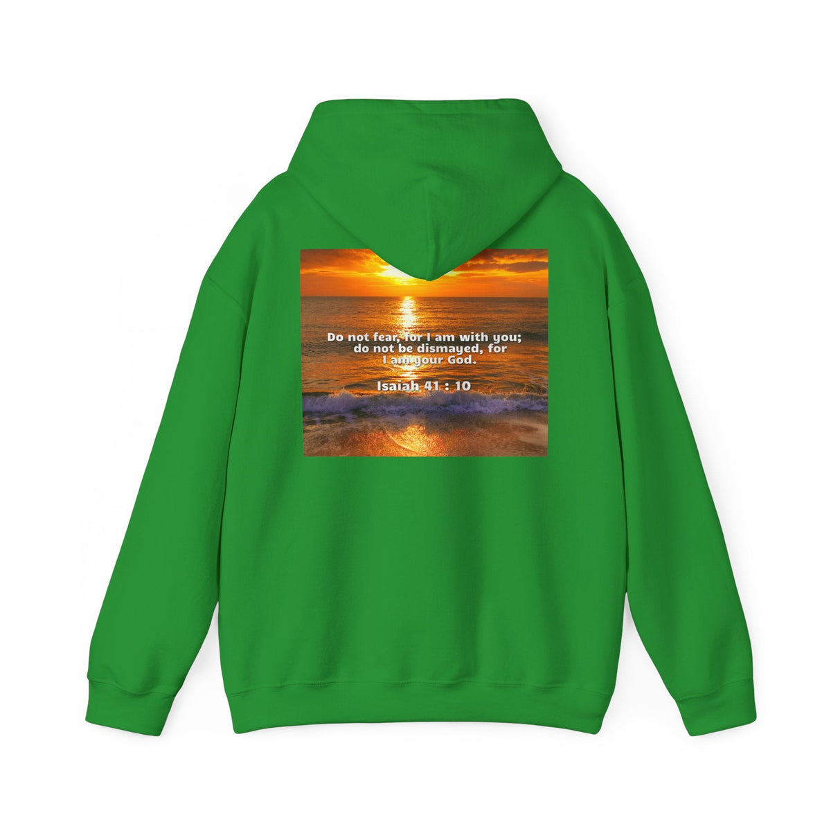 Bible Verse Unisex Heavy Blend™ Hooded Sweatshirt - Isaiah 41 : 10 Printify