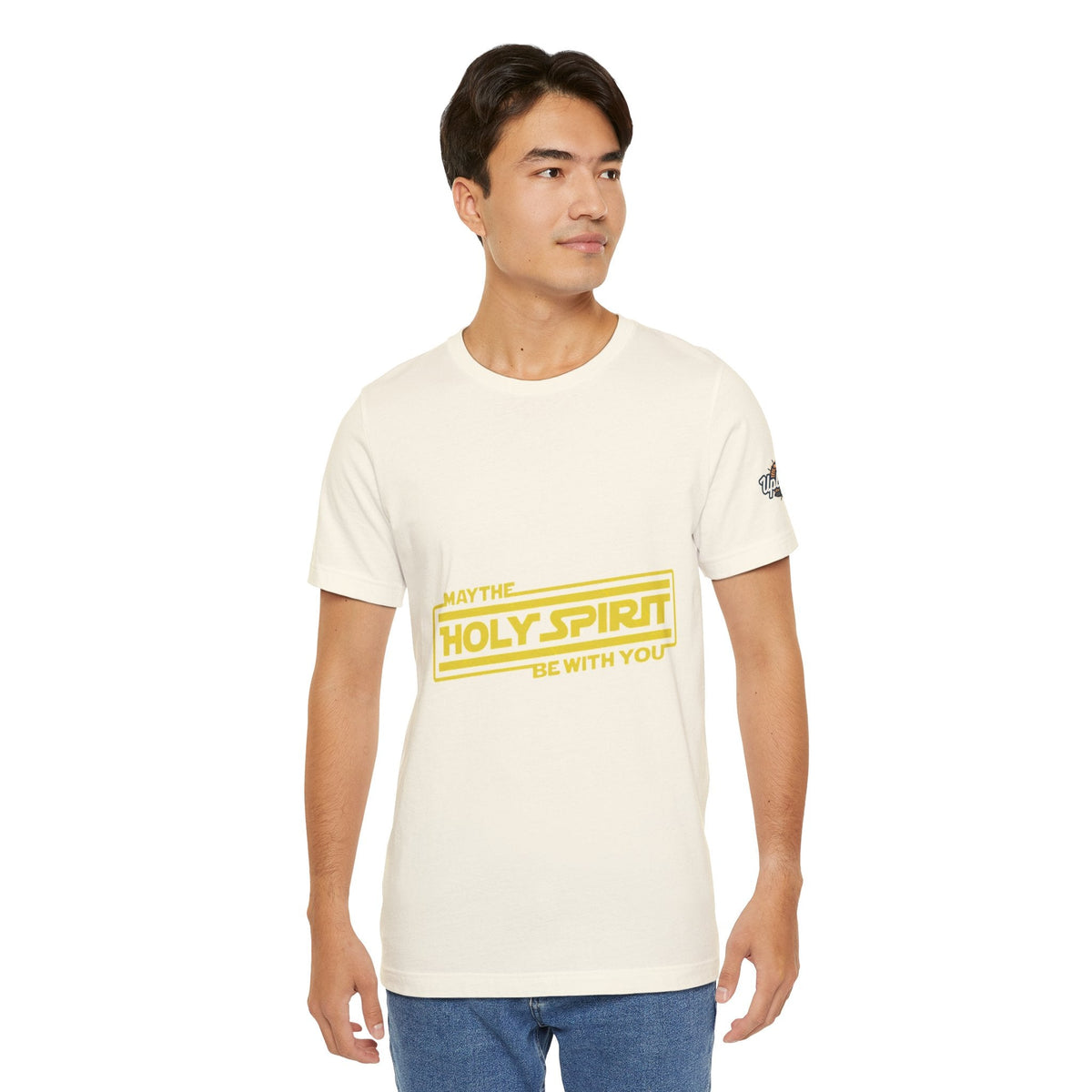 May the Holy Spirit Be With You T-shirt - Christian Star Wars Parody T-shirt Printify
