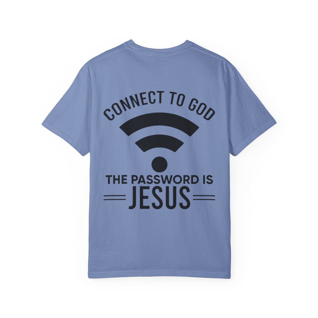 Connect to God T-shirt - WIFI Password is Jesus - Funny Christian Faith T-shirt Printify
