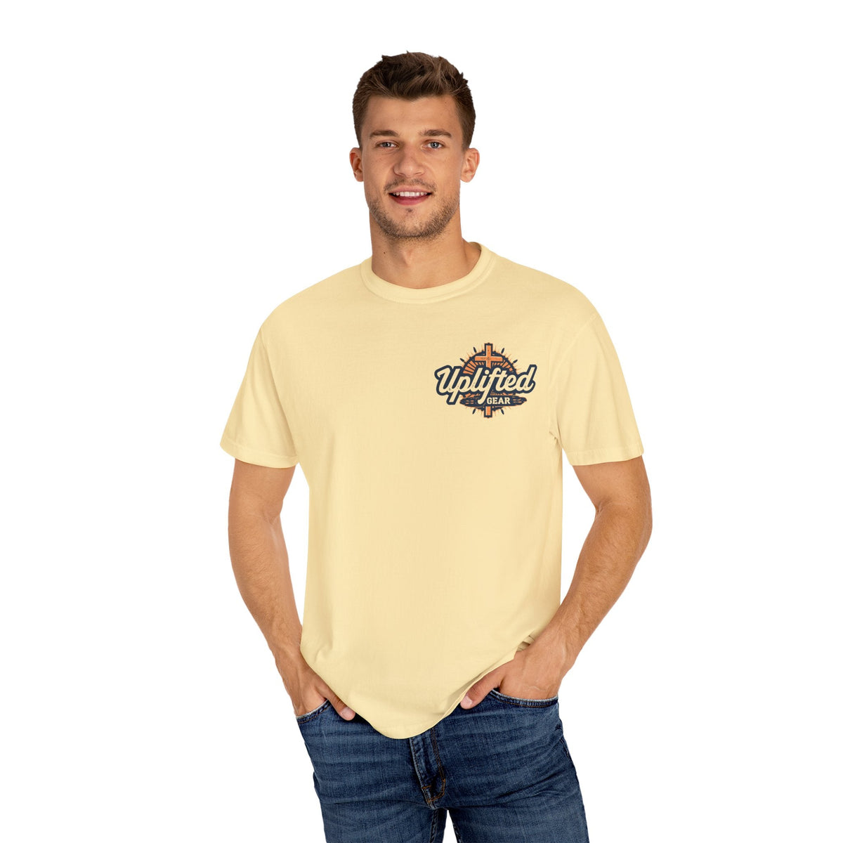 Trust in The Lord Proverbs 3:5-6 Biblical Design Unisex Garment-Dyed T-shirt Printify