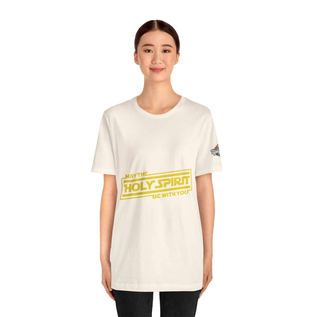 May the Holy Spirit Be With You T-shirt - Christian Star Wars Parody T-shirt Printify