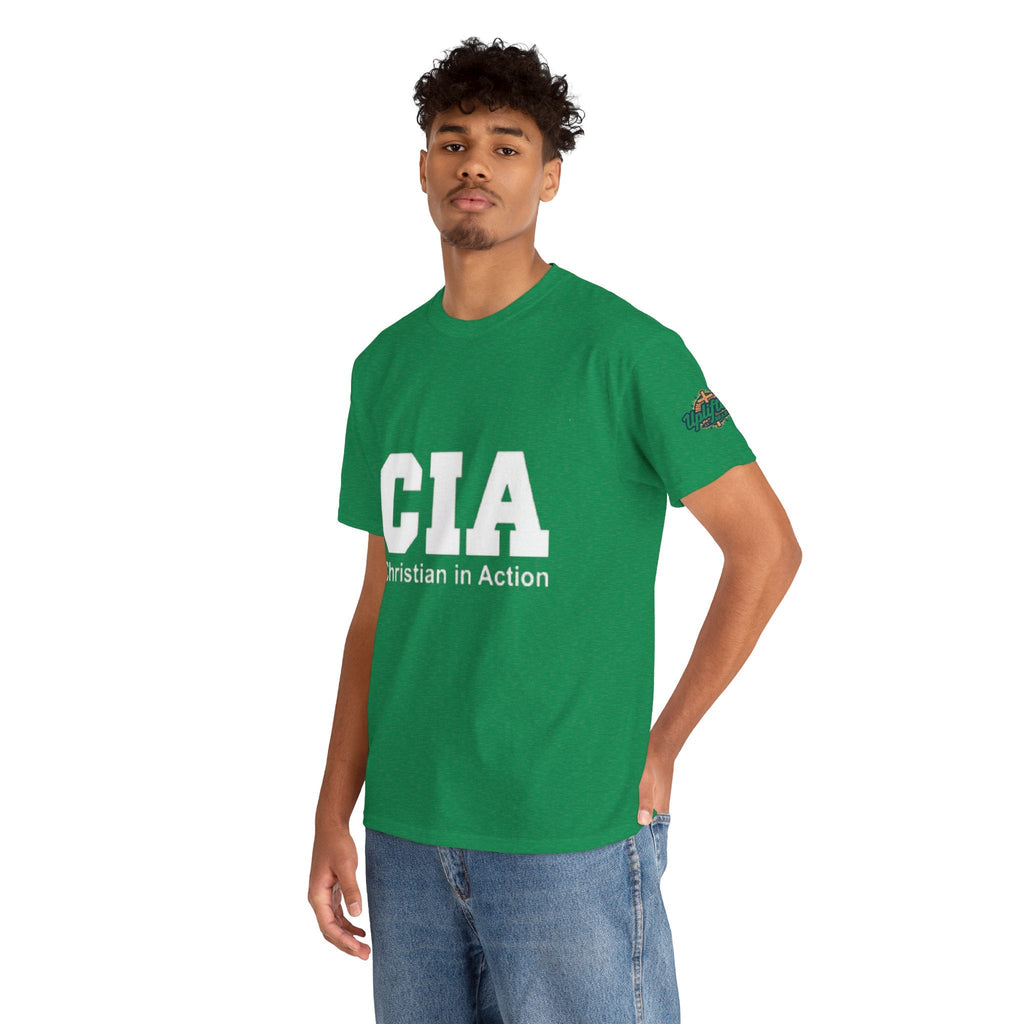 CIA Christian in Action T-shirt - Funny Faith Parody T-shirt - Mission Ready Apparel Printify
