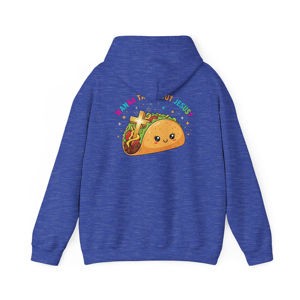 Wanna Taco 'Bout Hoodie – Cozy Christian Pun Hoodie for Faith & Fun Printify