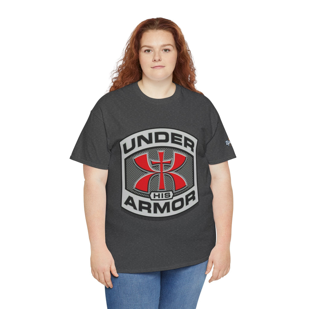 Under HIS Armor Christian T-Shirt — Faith-Inspired Under Armour Style Printify