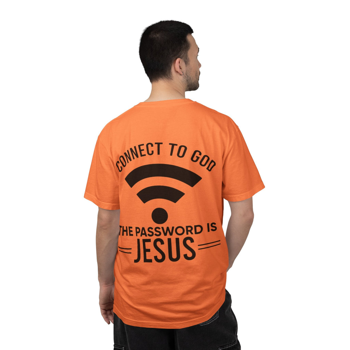 Connect to God T-shirt - WIFI Password is Jesus - Funny Christian Faith T-shirt Printify