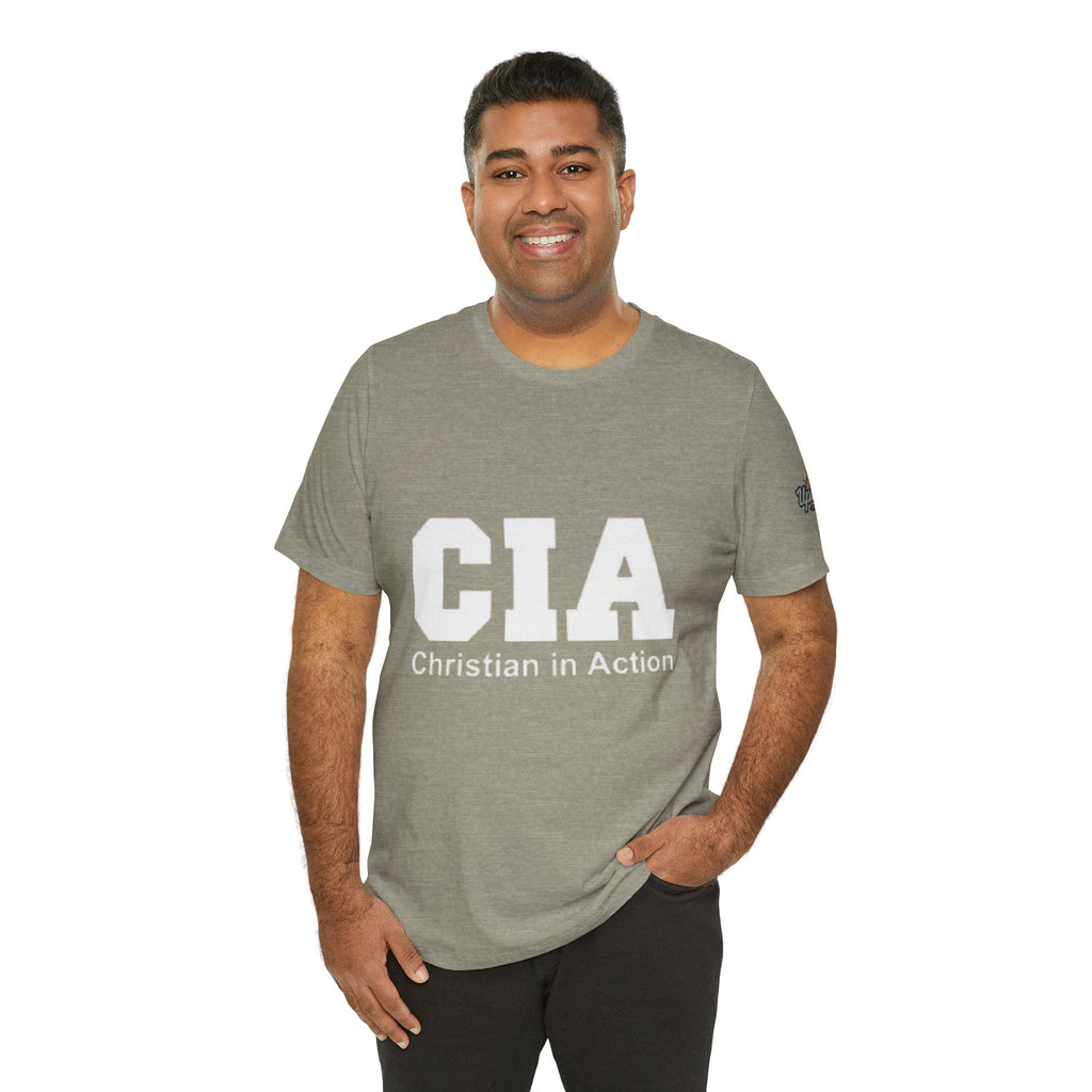 CIA Christian in Action T-shirt - Funny Faith Parody T-shirt - Mission Ready Apparel Printify