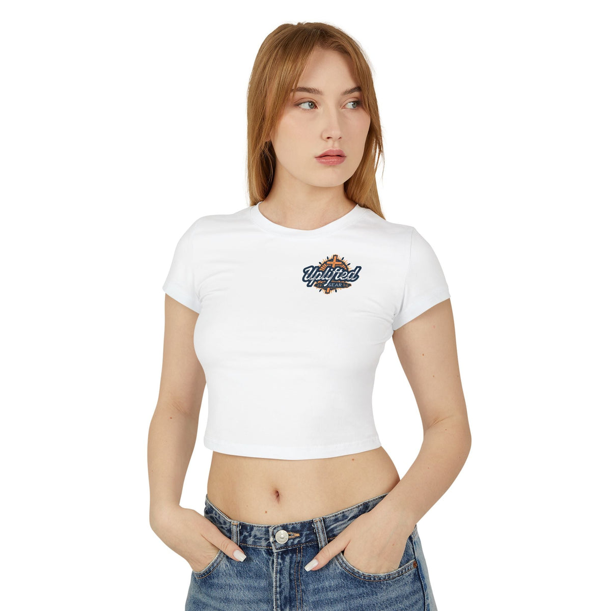 Women's Baby Tee - Phillipians 4:13 Bible Verse Religious Design Printify