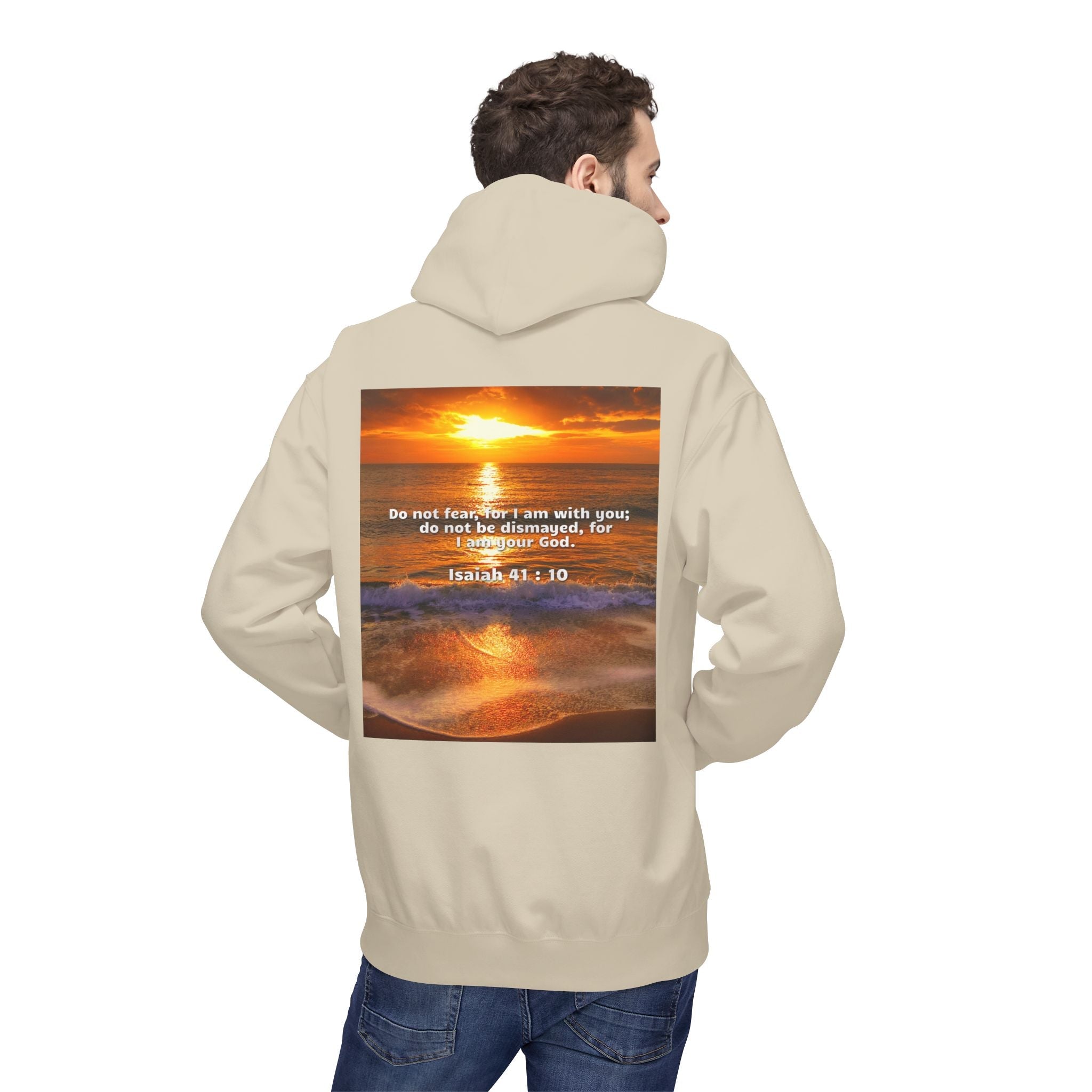 Hoodie - Isaiah 41:10 Bible Verse Religious Design Printify