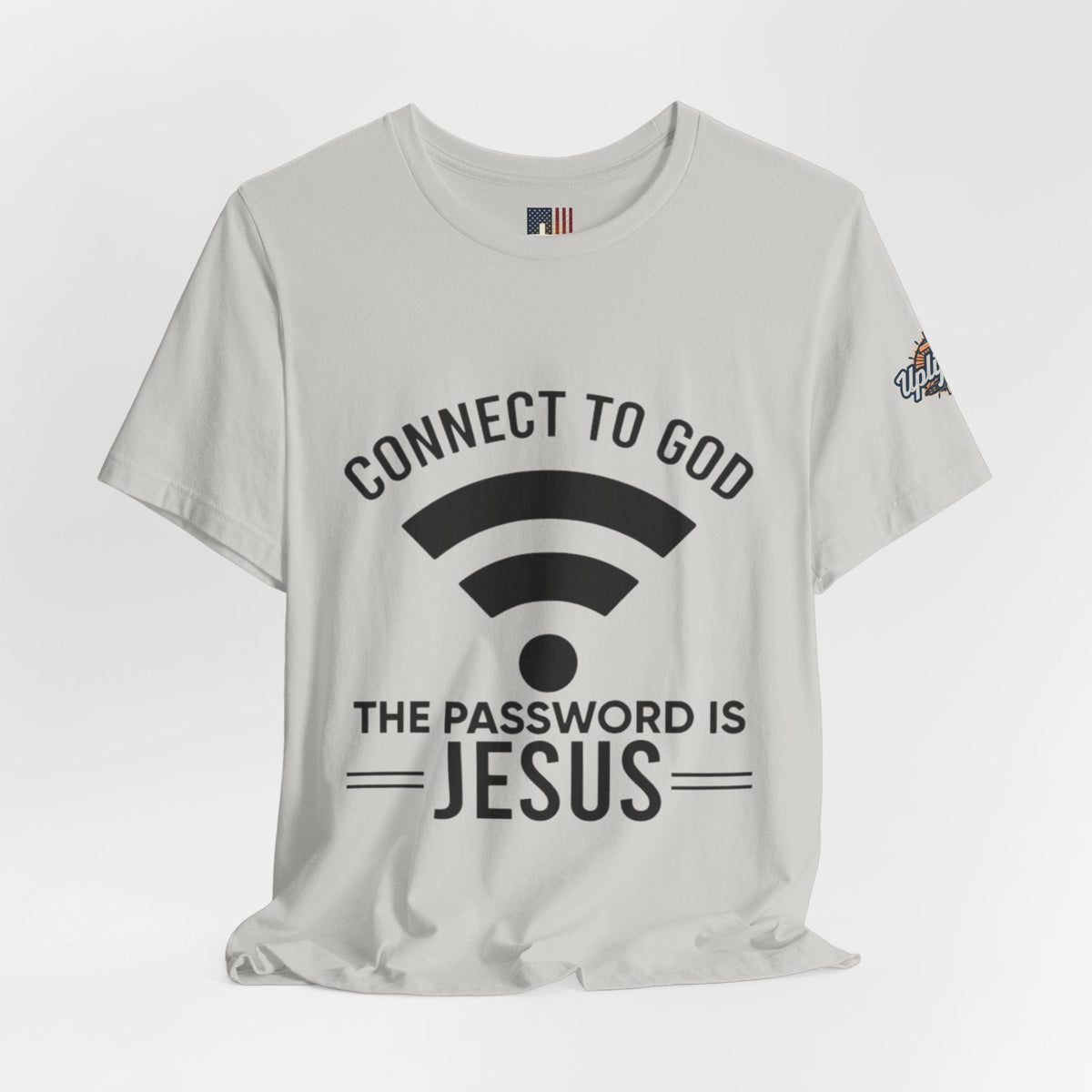 Connect to God T-shirt - WIFI Password is Jesus - Funny Christian Faith T-shirt Printify