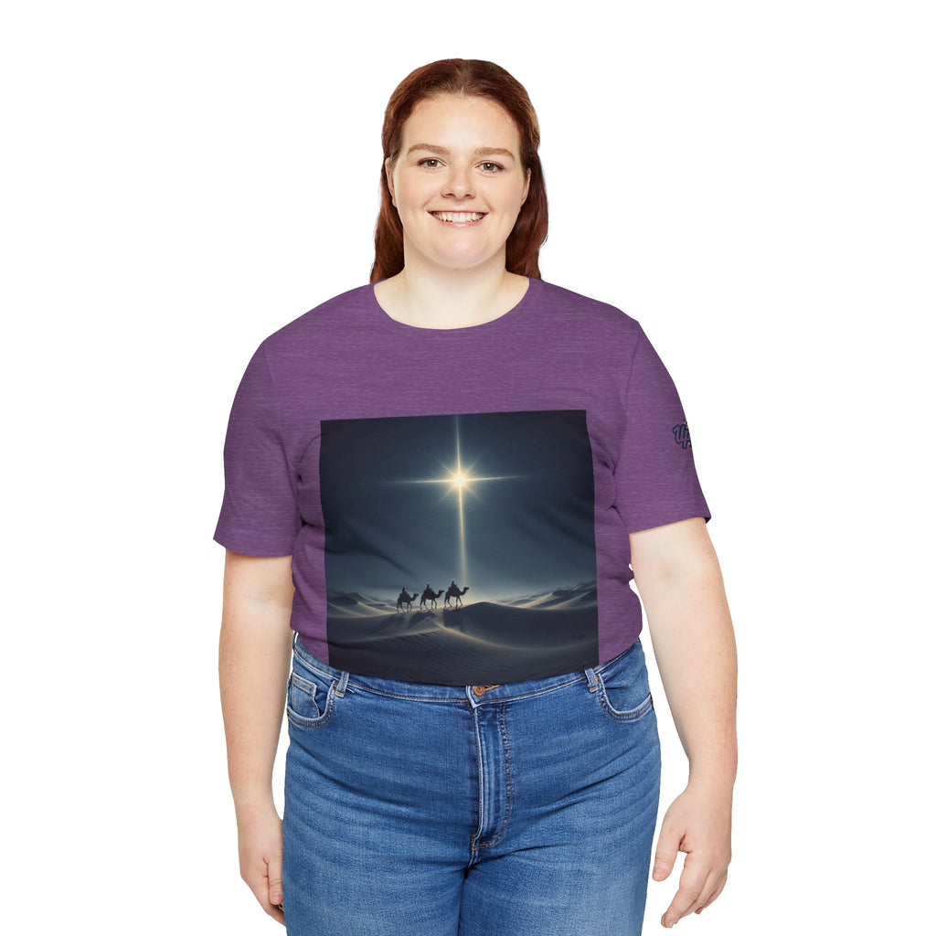 3 Wise Men T-shirt – Magi Camels Nativity Journey Christian Christmas T-shirt for Epiphany Faith & Holy Night Printify