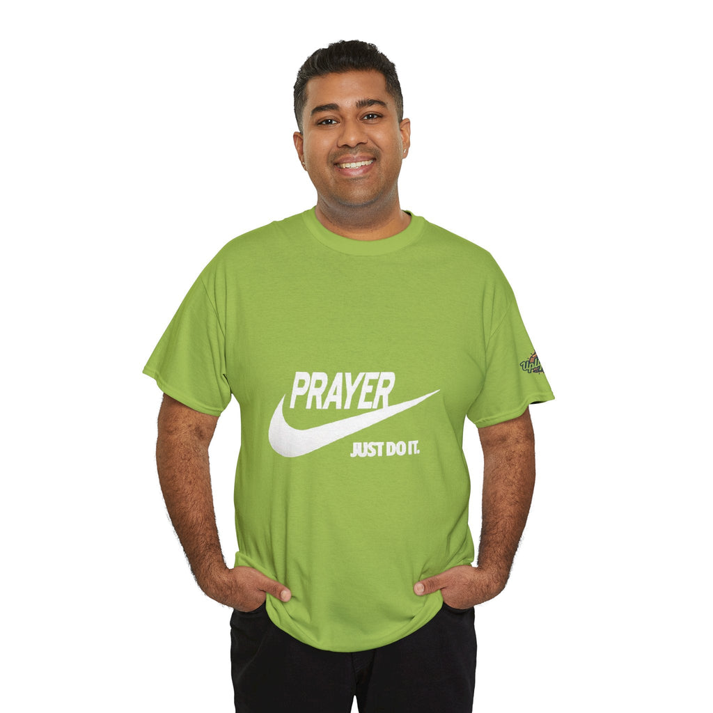 Prayer Just Do It T-shirt - Funny Christian Nike Parody T-shirt - Faith Gear Printify