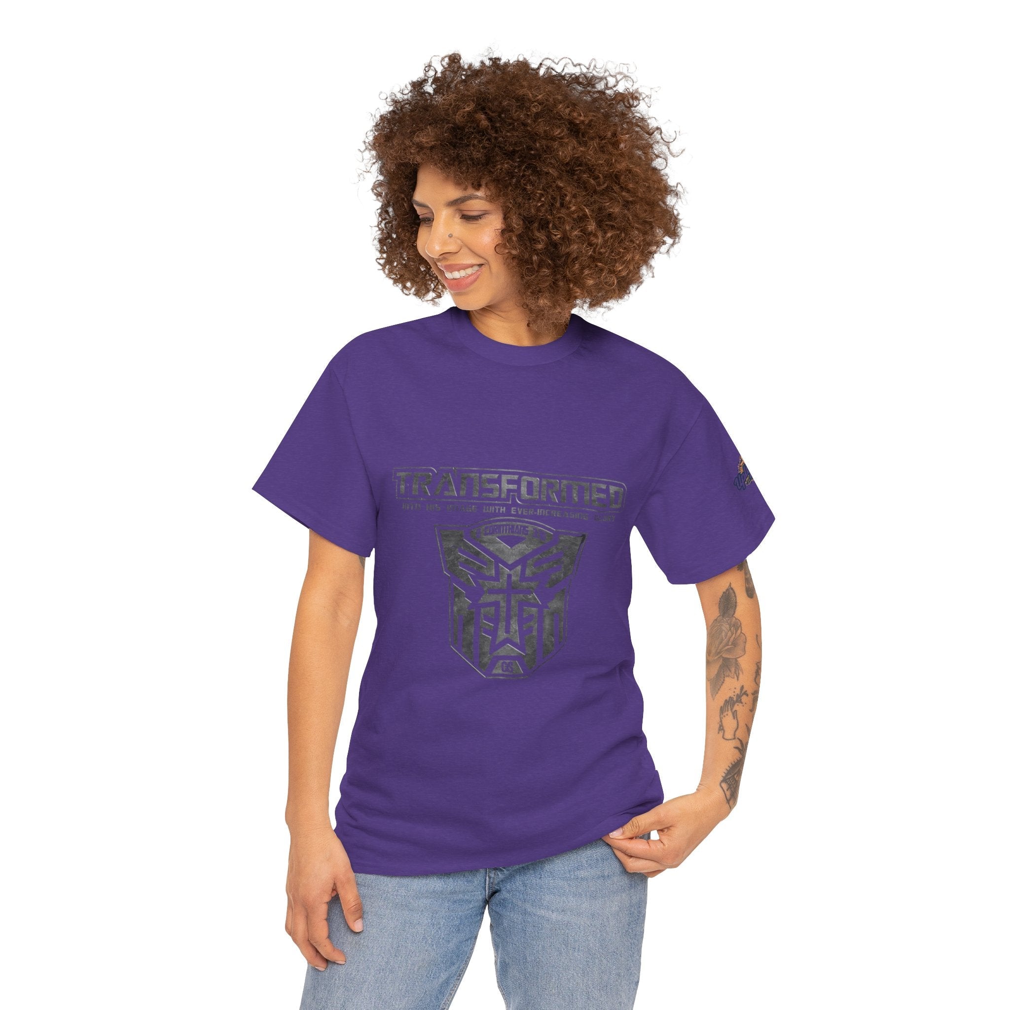 Transformer Logo Christian T-shirt | 2 Corinthians 3:18 Bible Verse T-shirt Printify