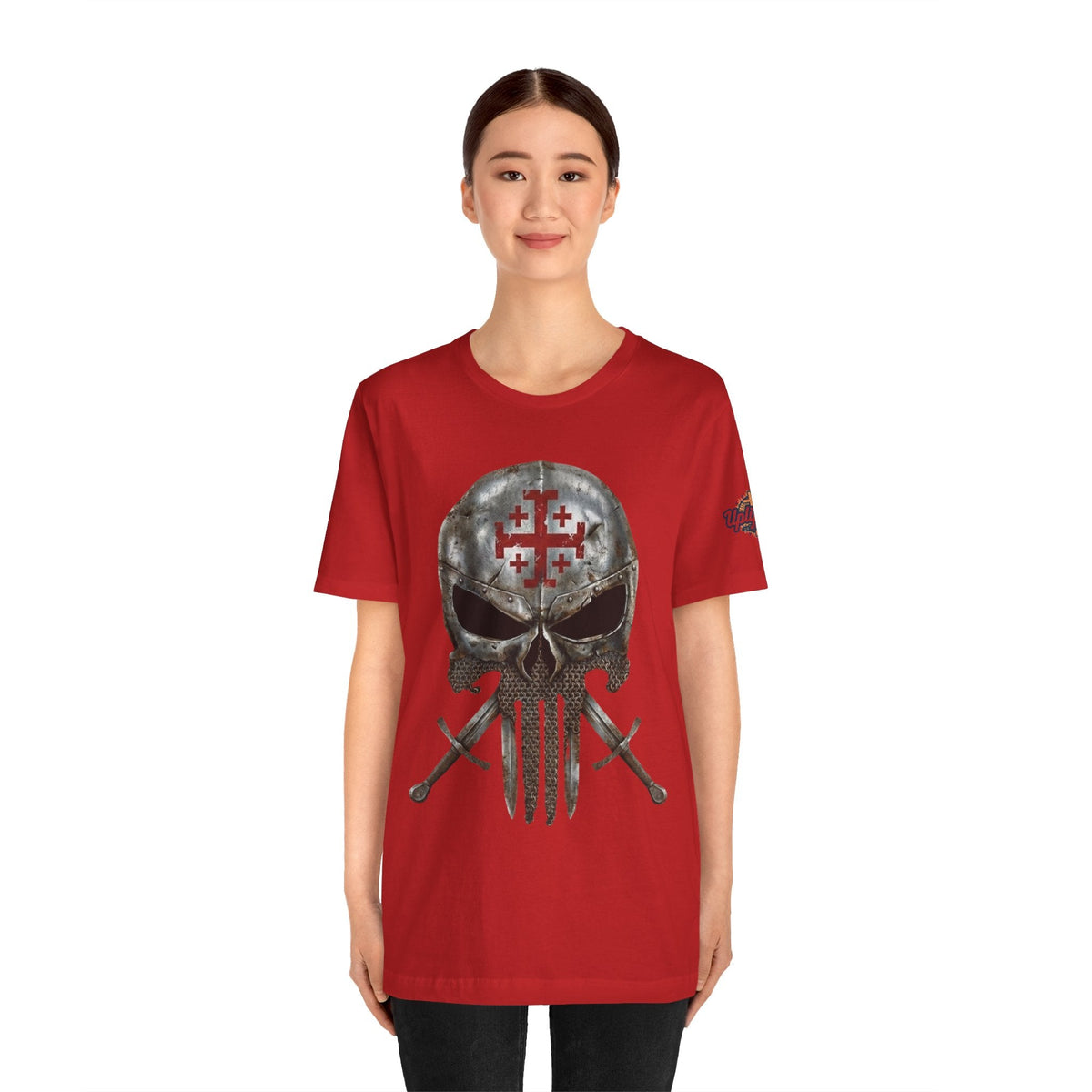 Crusader Knight Christian Skull T-shirt - Warrior Armor of God T-shirt Printify