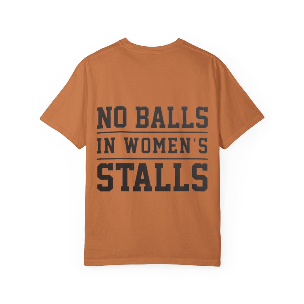 No Balls in Women’s Stalls Graphic Tee — Uplifted Sports Vibe T-Shirt Printify