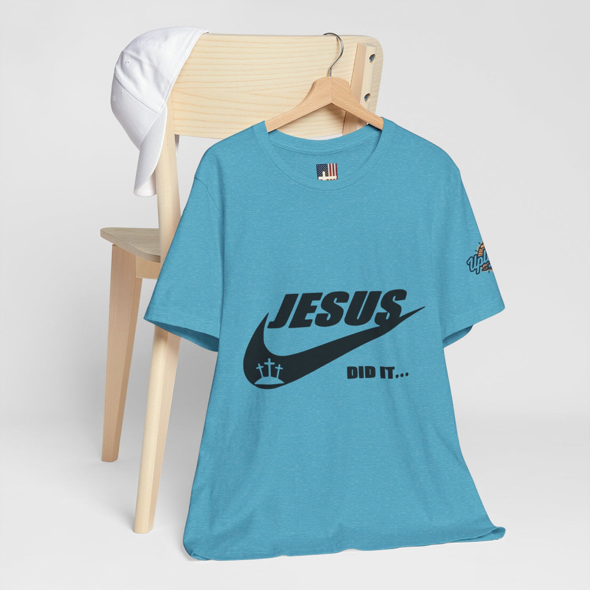Jesus Did It T-shirt - Funny Christian Parody T-shirt - Faith & Victory Apparel Printify