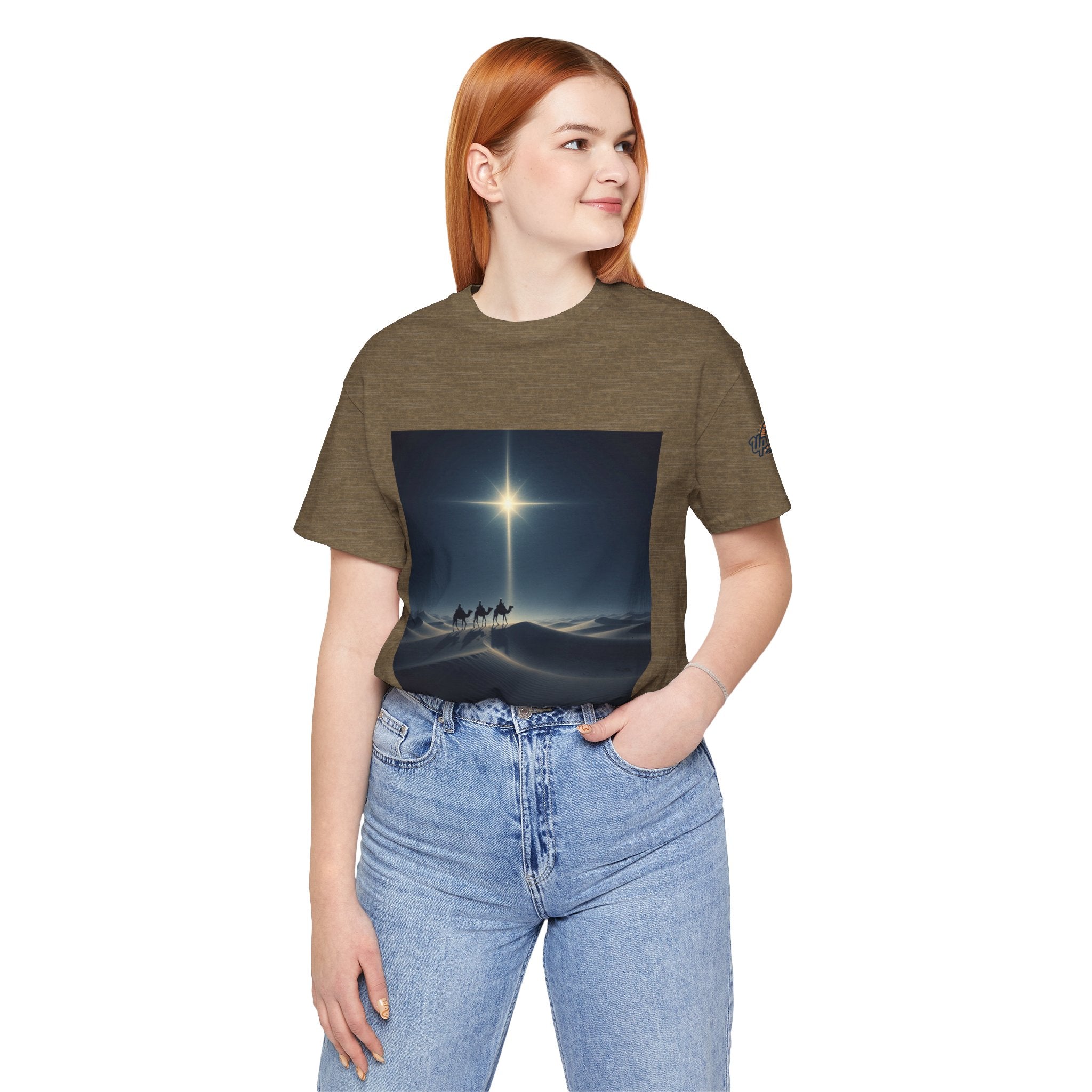 3 Wise Men T-shirt – Magi Camels Nativity Journey Christian Christmas T-shirt for Epiphany Faith & Holy Night Printify