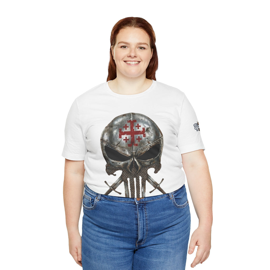 Crusader Knight Christian Skull T-shirt - Warrior Armor of God T-shirt Printify