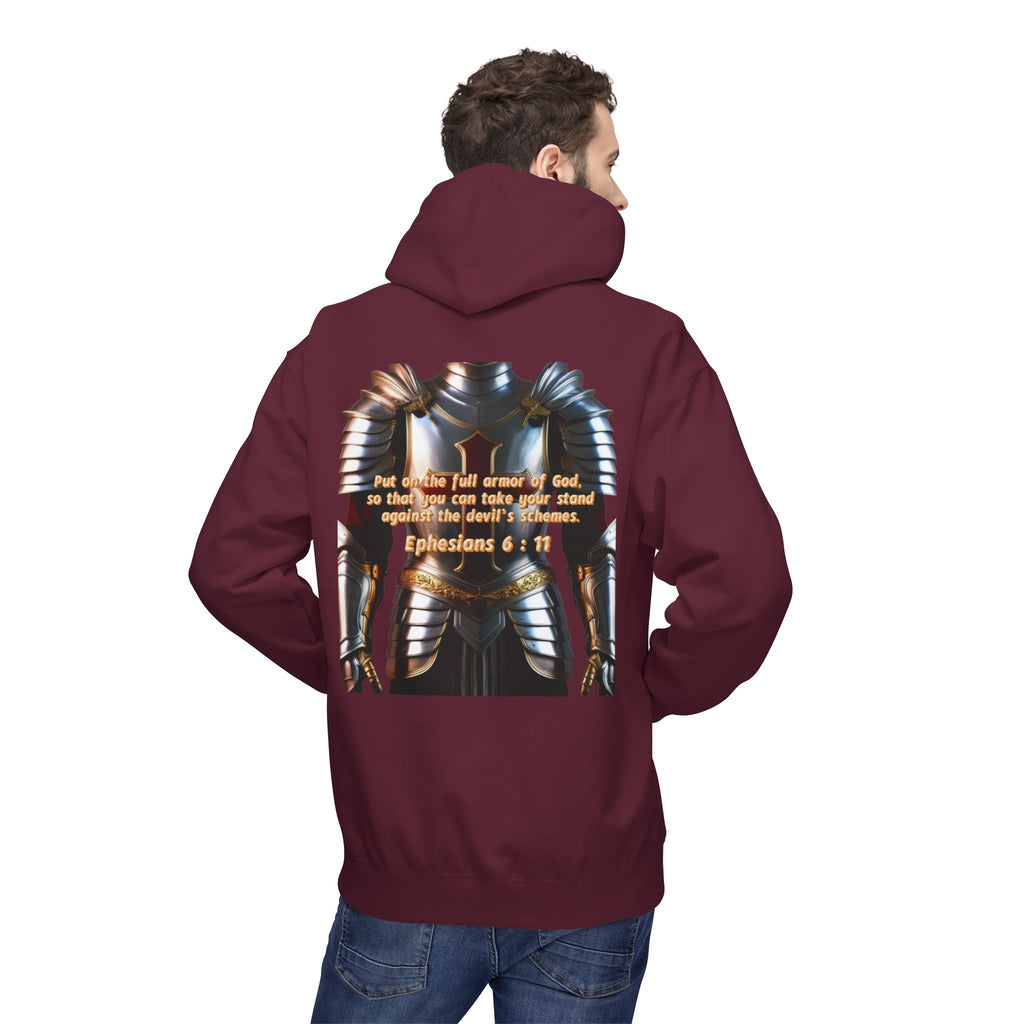 Hoodie - Ephesians 6:11 Bible Verse Religious Design Printify