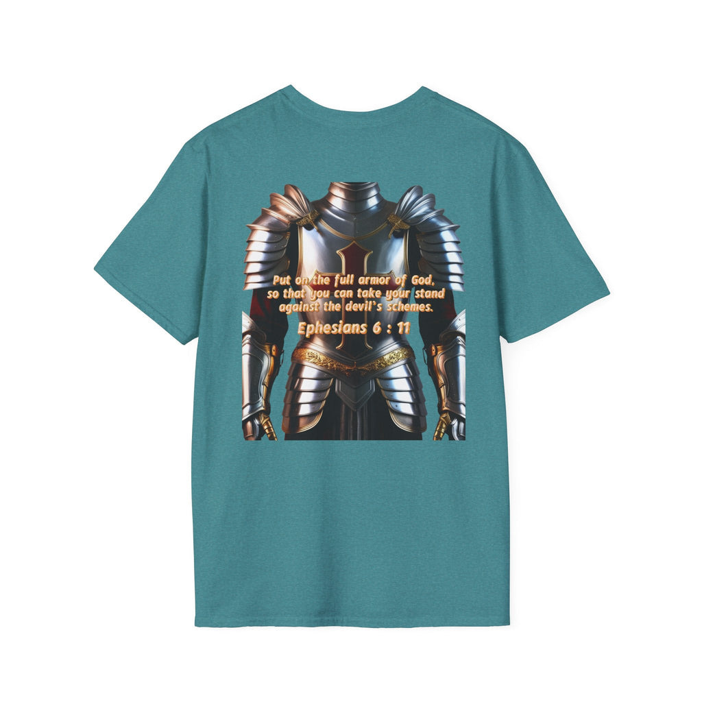 Religious Graphic Armor Of God Design - Unisex Softstyle T-Shirt Printify