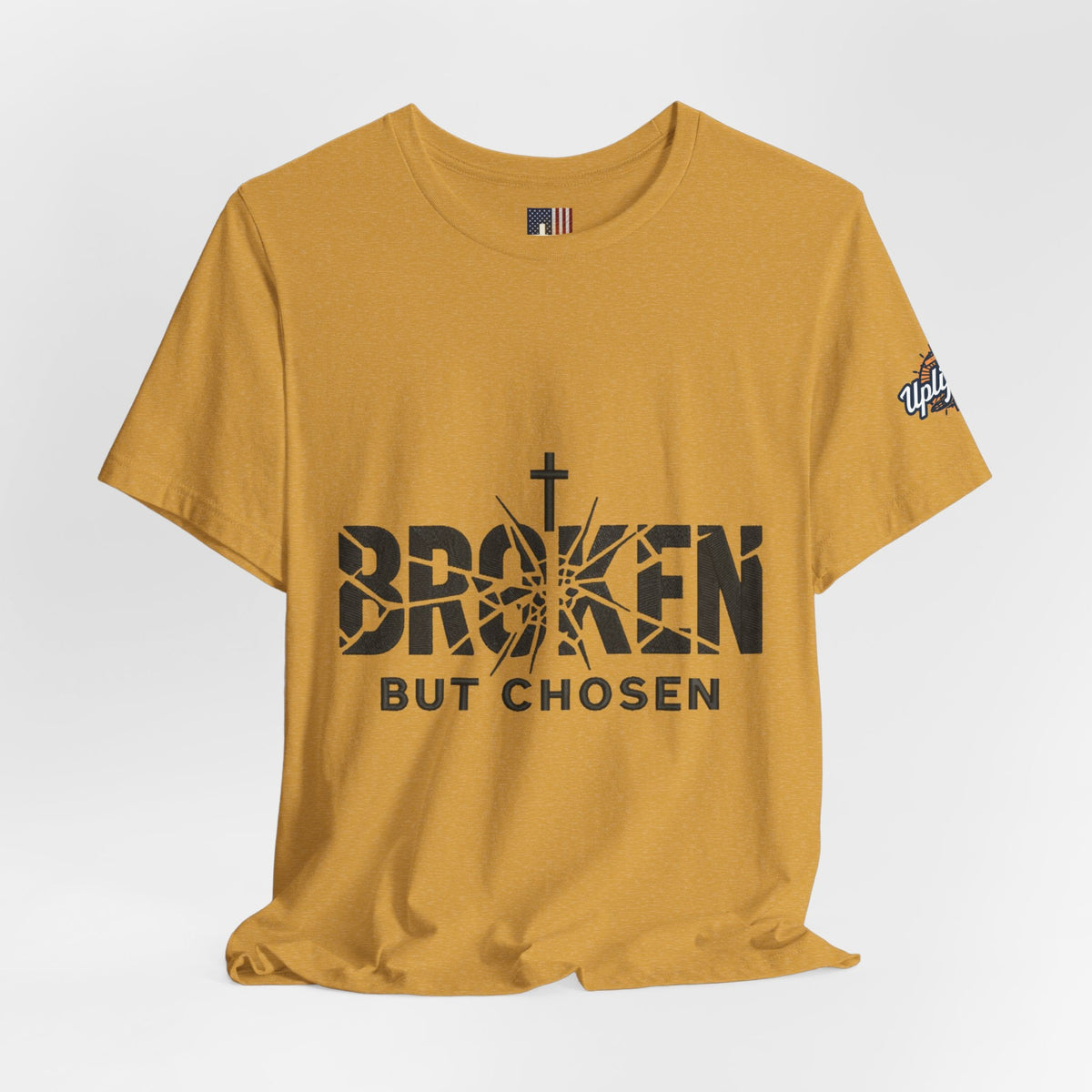 Broken But Chosen T-Shirt — Inspirational Faith Graphic Tee Printify