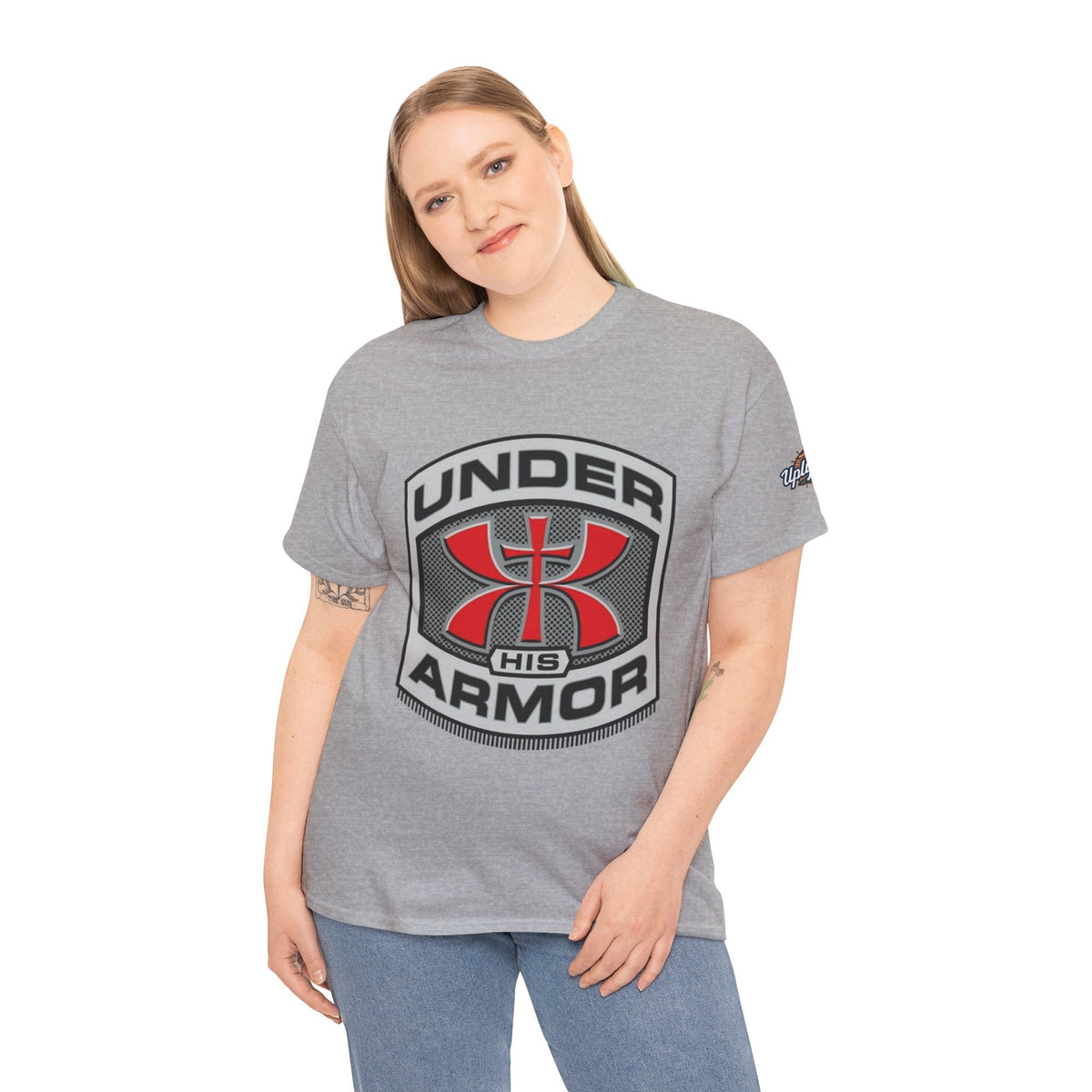 Under HIS Armor Christian T-Shirt — Faith-Inspired Under Armour Style Printify