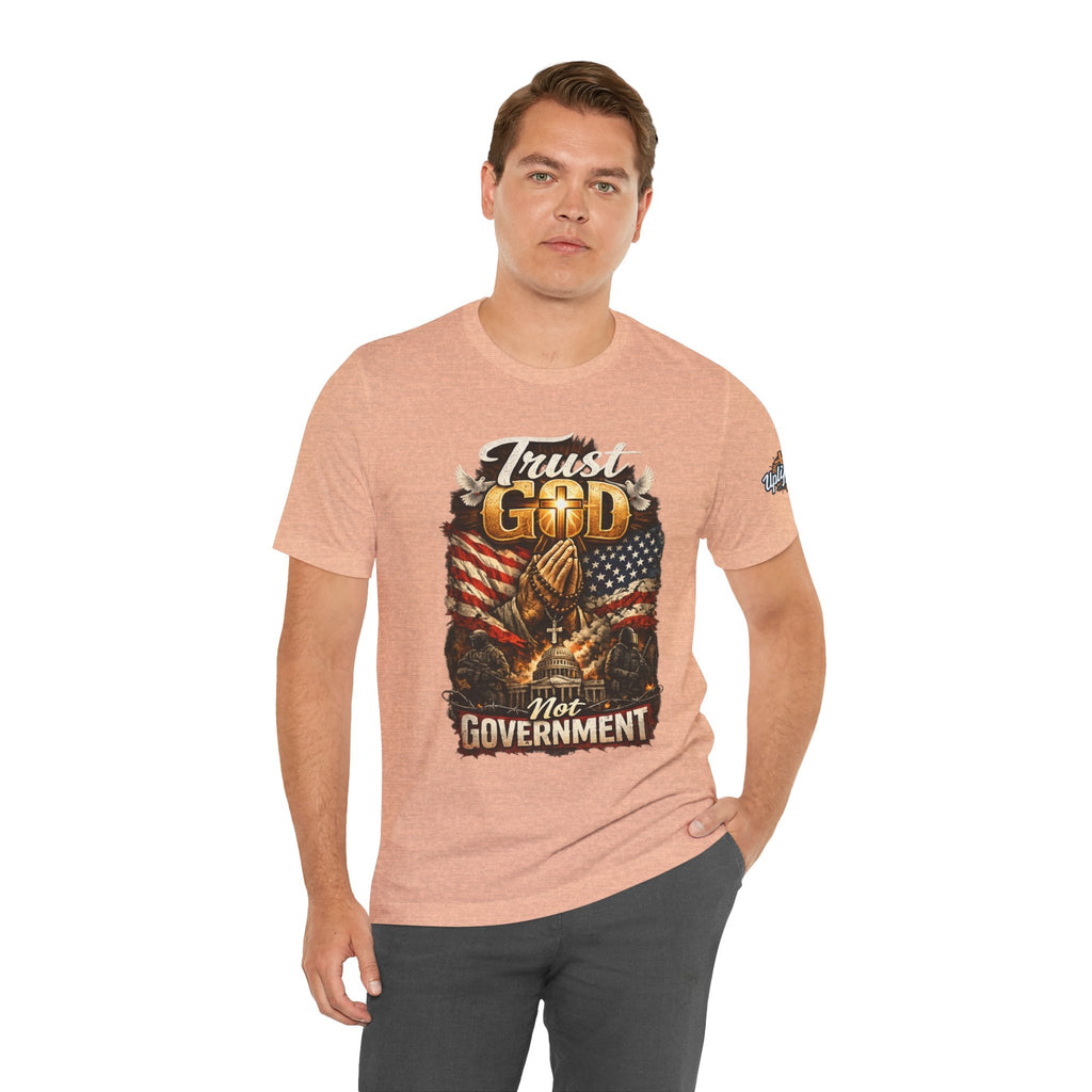 Trust God Not Government T-Shirt — Vintage Patriotic Christian Tee Printify