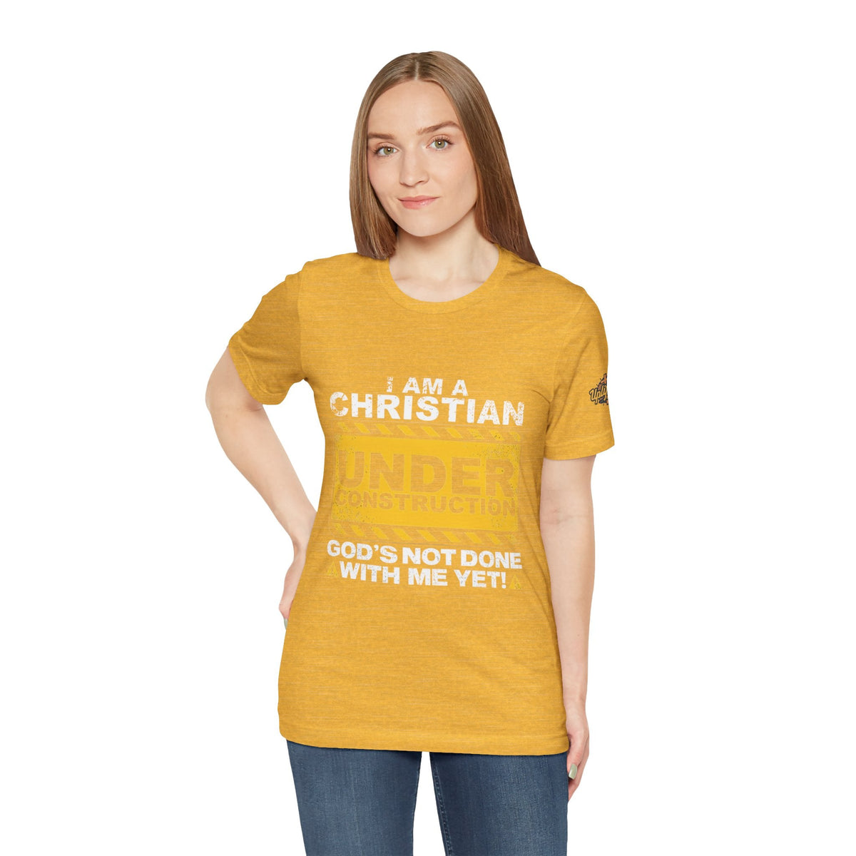 Christian Under Construction T-shirt | God Is Not Done With Me Yet T-shirt Printify