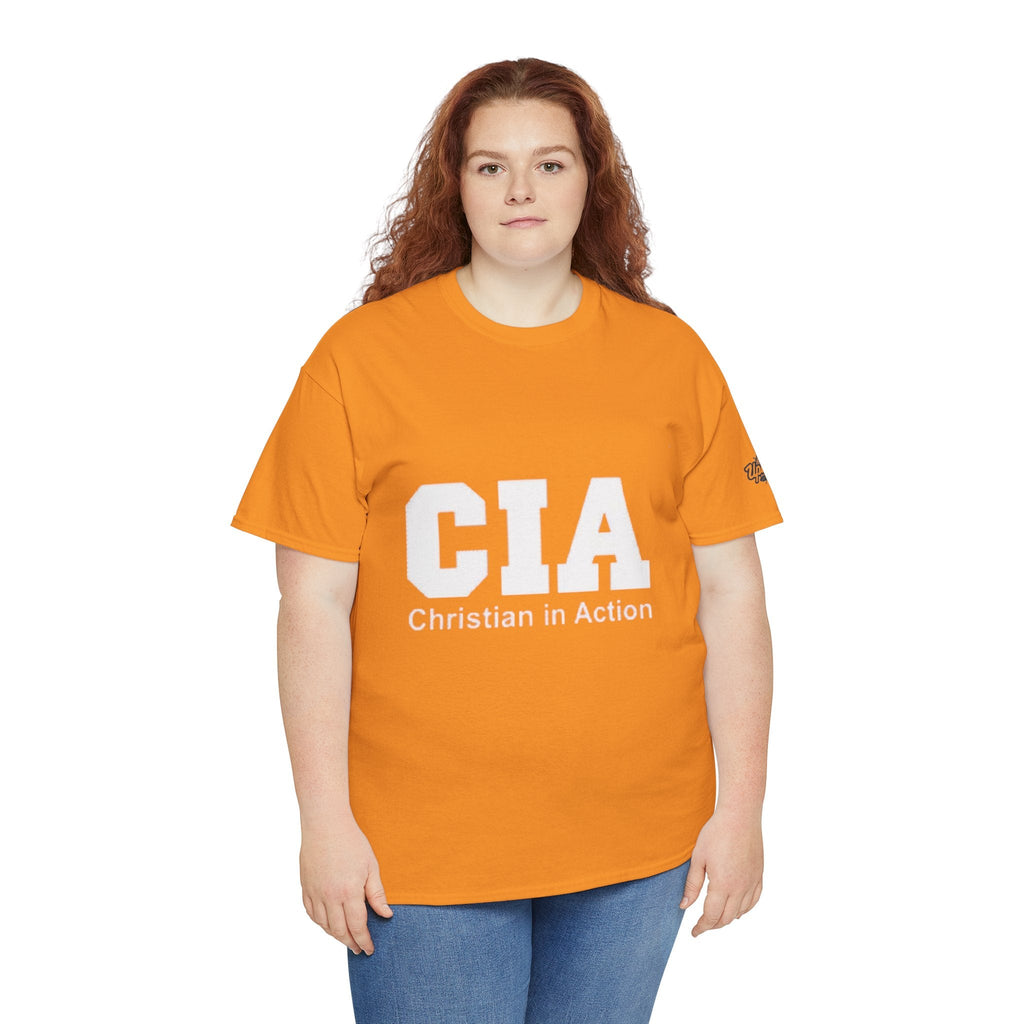 CIA Christian in Action T-shirt - Funny Faith Parody T-shirt - Mission Ready Apparel Printify