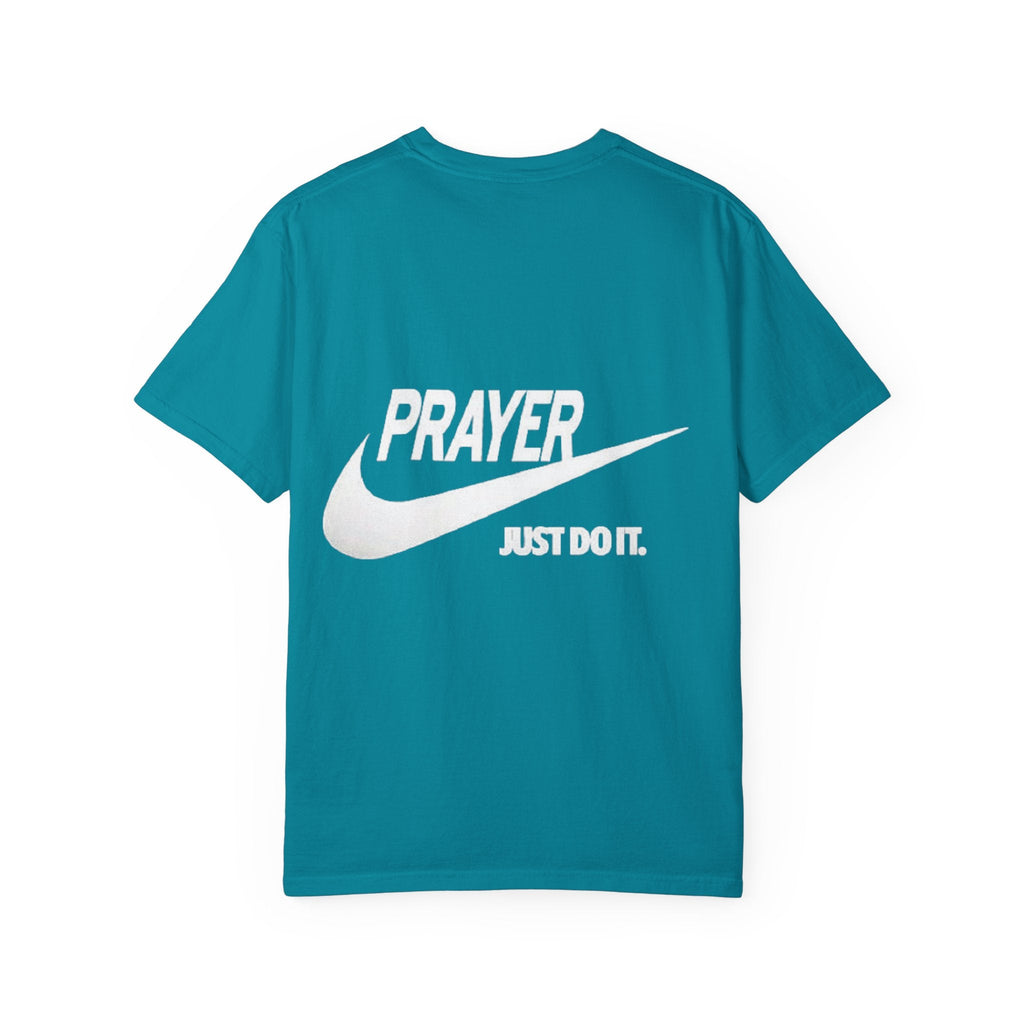 Prayer Just Do It T-shirt - Funny Christian Nike Parody T-shirt - Faith Gear Printify