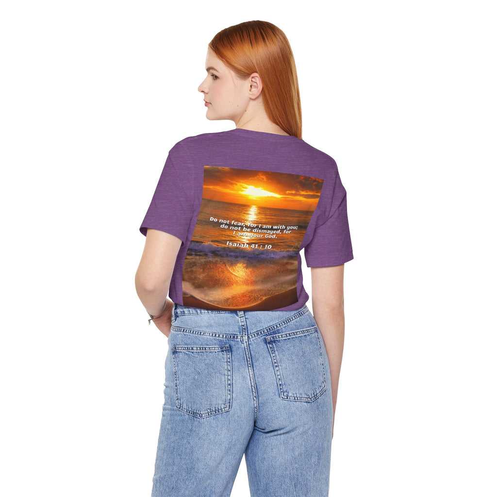 Bible Verse Unisex - Isaiah 41 : 10 Jersey Short Sleeve Tee Printify