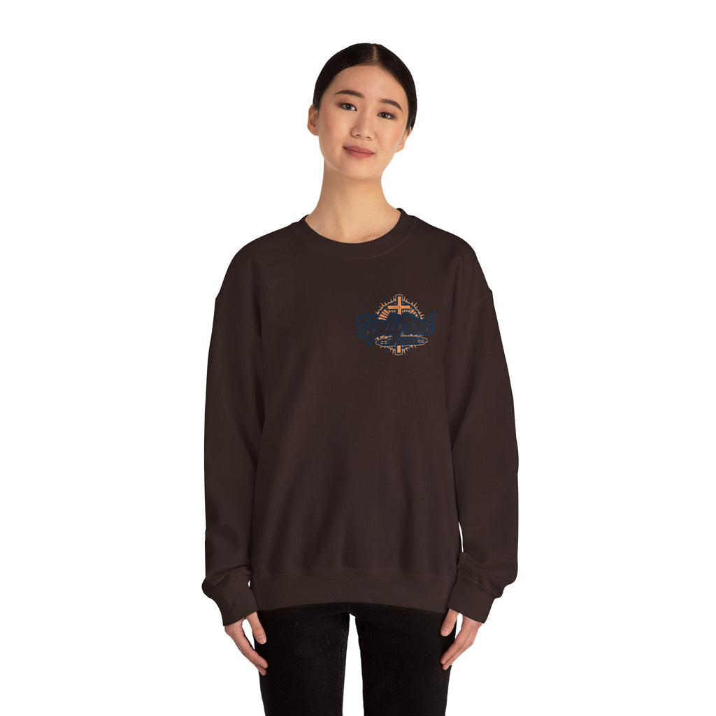 Religious Graphic Armor Of God Design - Unisex Heavy Blend™ Crewneck Sweatshirt Printify