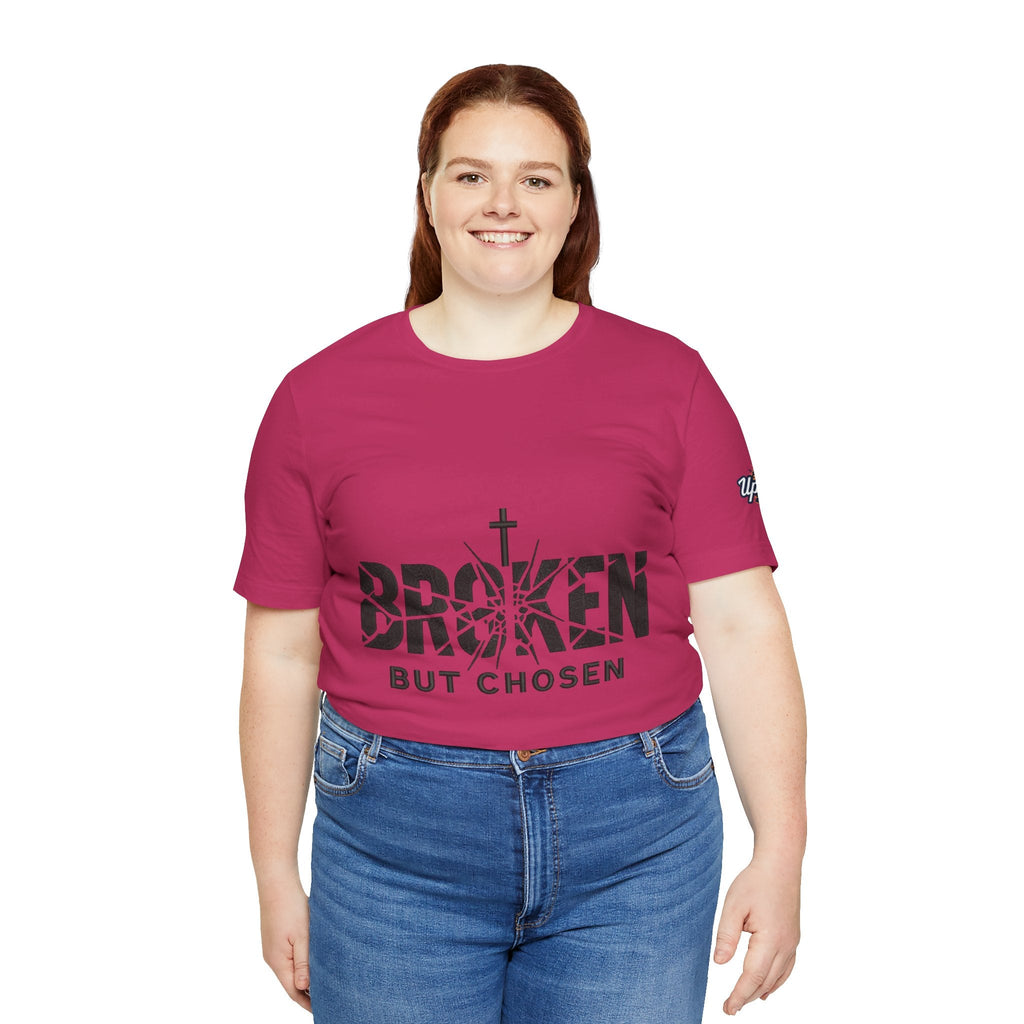 Broken But Chosen T-Shirt — Inspirational Faith Graphic Tee Printify