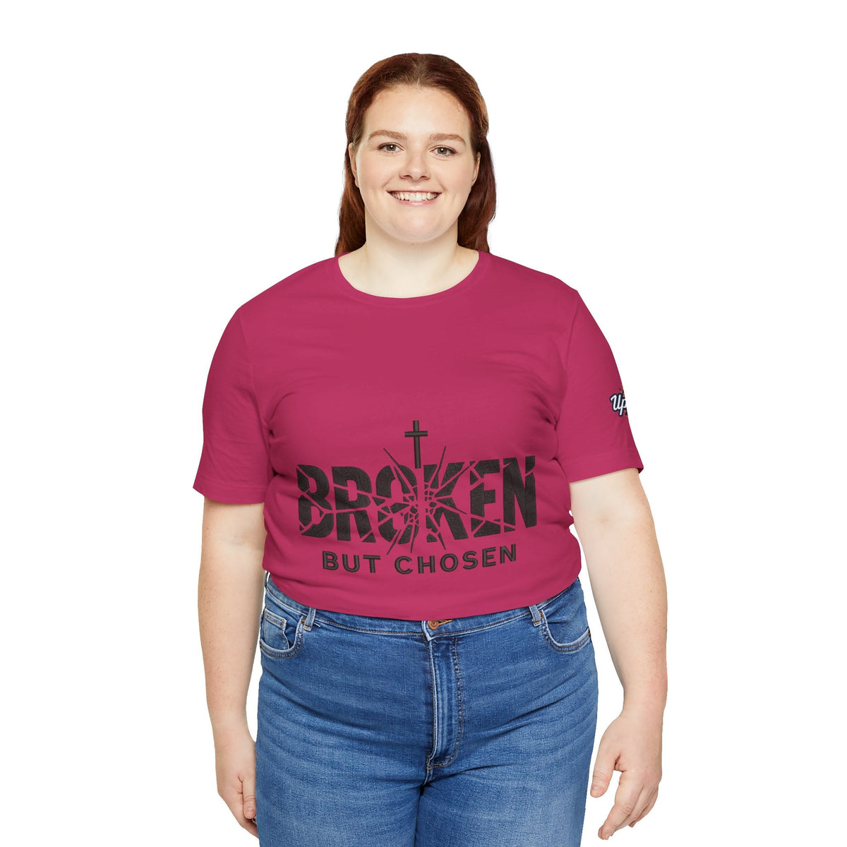 Broken But Chosen T-Shirt — Inspirational Faith Graphic Tee Printify