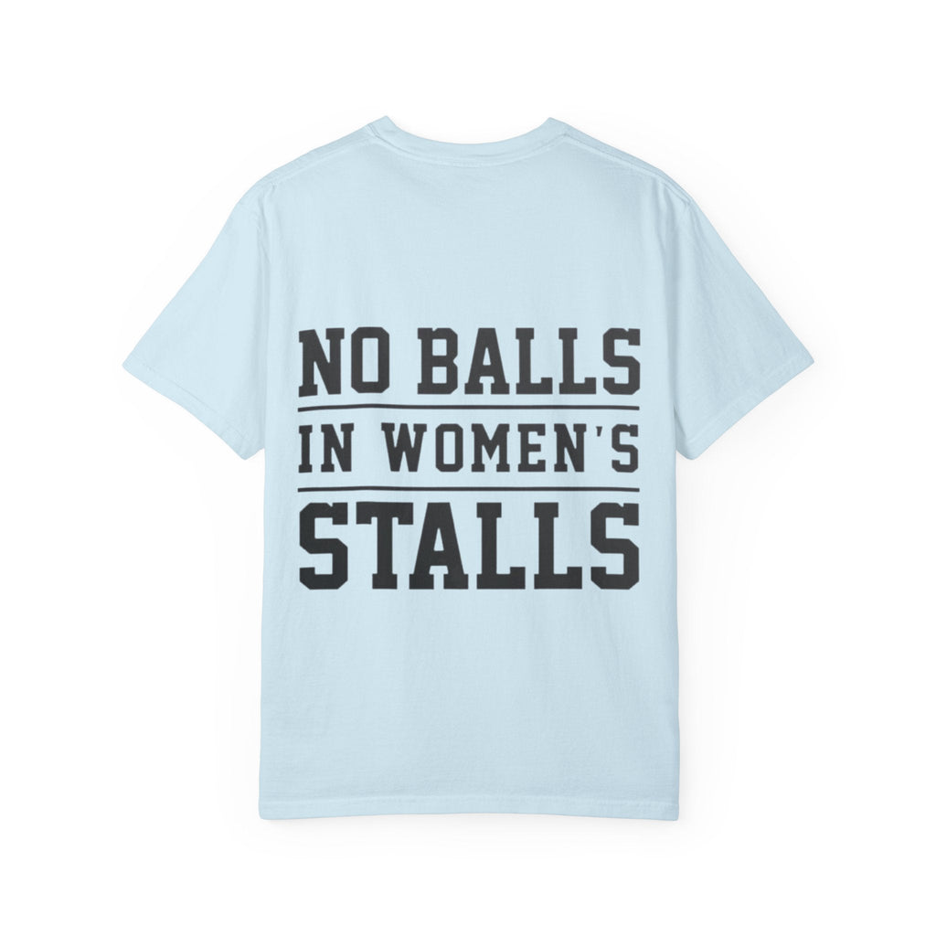 No Balls in Women’s Stalls Graphic Tee — Uplifted Sports Vibe T-Shirt Printify