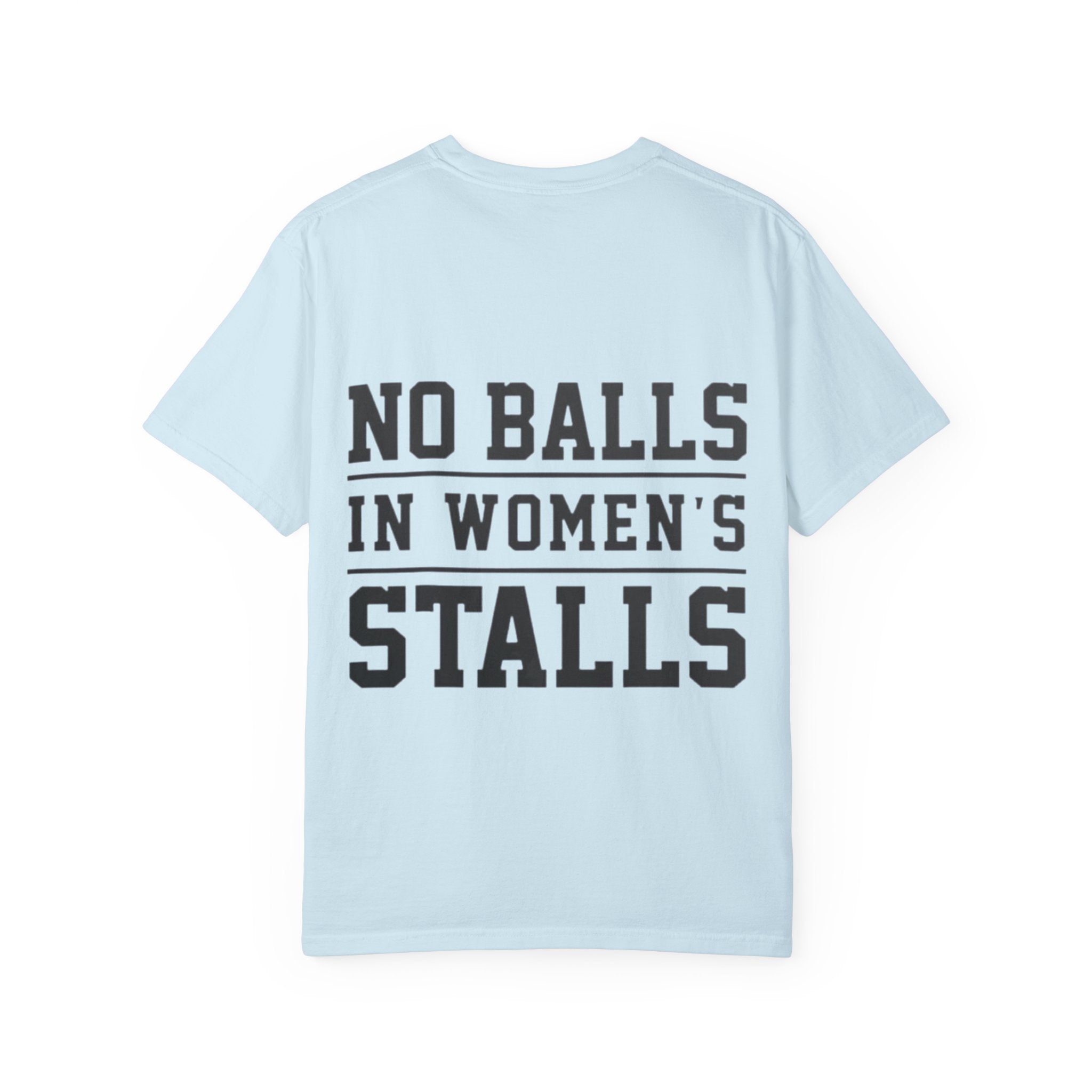 No Balls in Women’s Stalls Graphic Tee — Uplifted Sports Vibe T-Shirt Printify