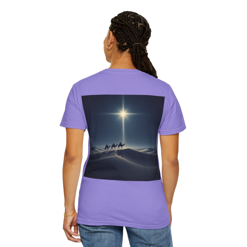 3 Wise Men T-shirt – Magi Camels Nativity Journey Christian Christmas T-shirt for Epiphany Faith & Holy Night Printify