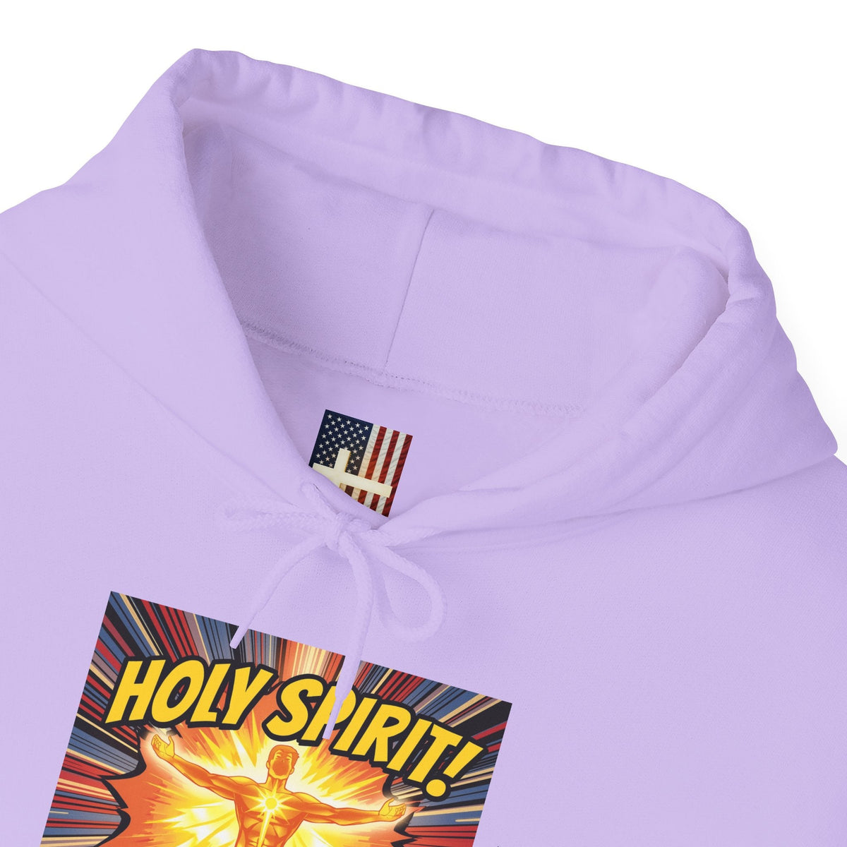 Holy Spirit Activate Hoodie – Superhero Christian Sweatshirt with Vibrant Power-Up Design for Faith-Fueled Boldness Printify