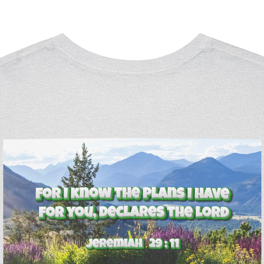 Bible Verse Unisex Tee -  Jeremiah 29 : 11 Printify