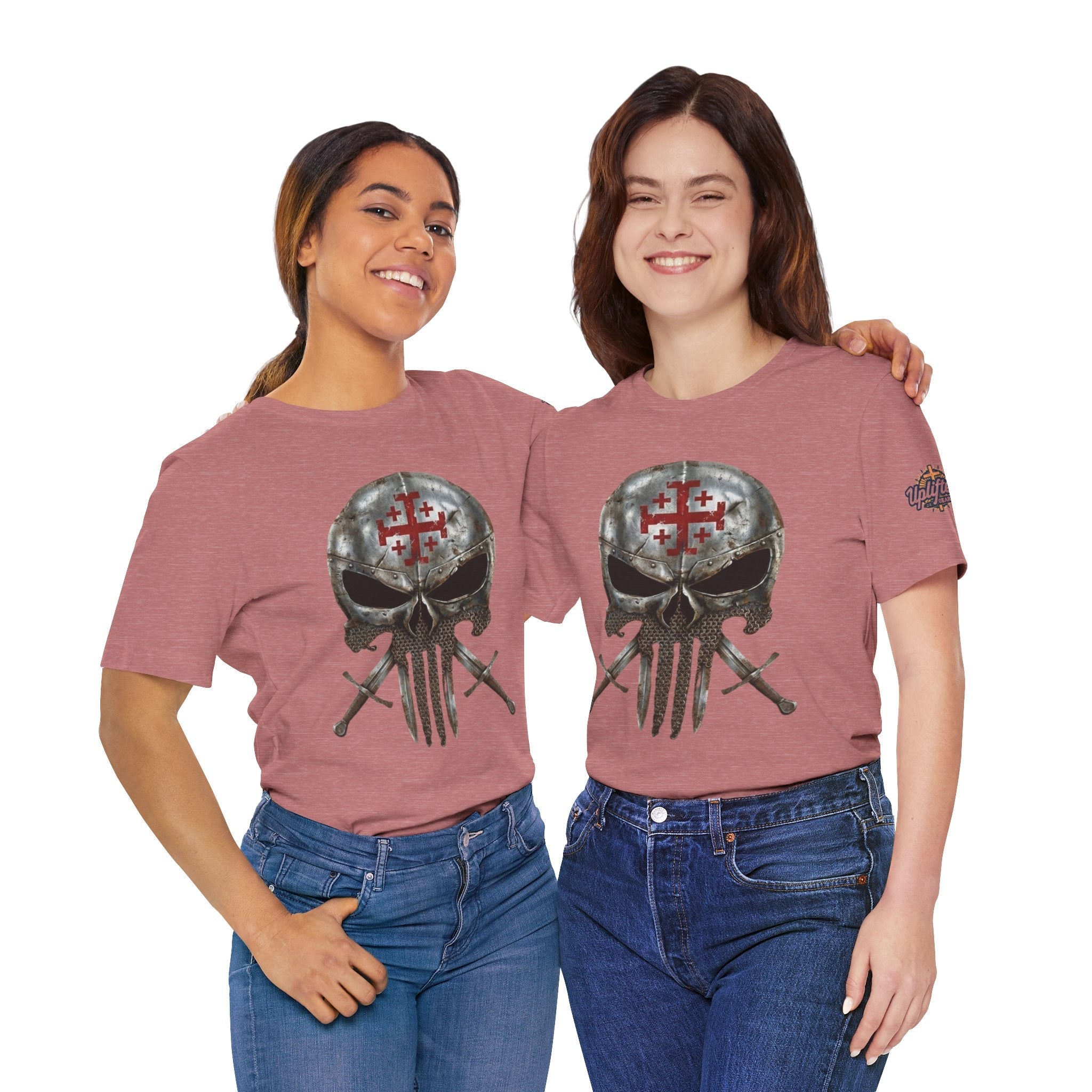 Crusader Knight Christian Skull T-shirt - Warrior Armor of God T-shirt Printify